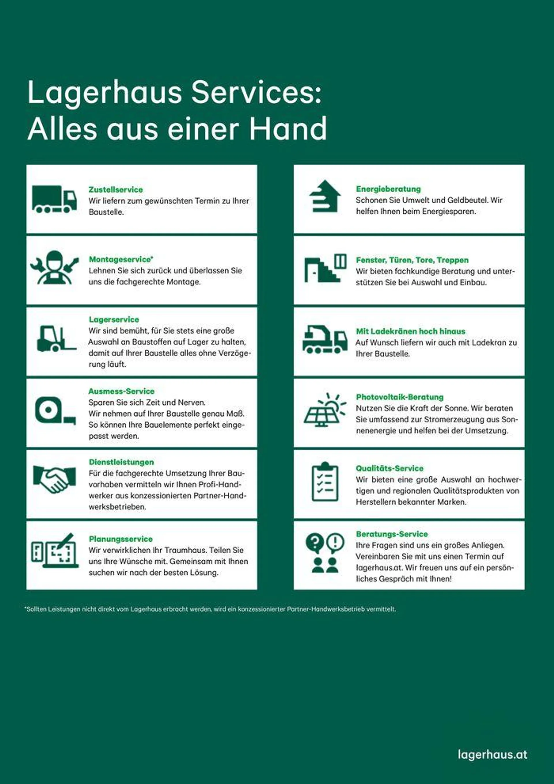 Beim Sanieren und Bauen den Profis vertrauen von 28. Februar bis 31. Dezember 2024 - Flugblätt seite  12