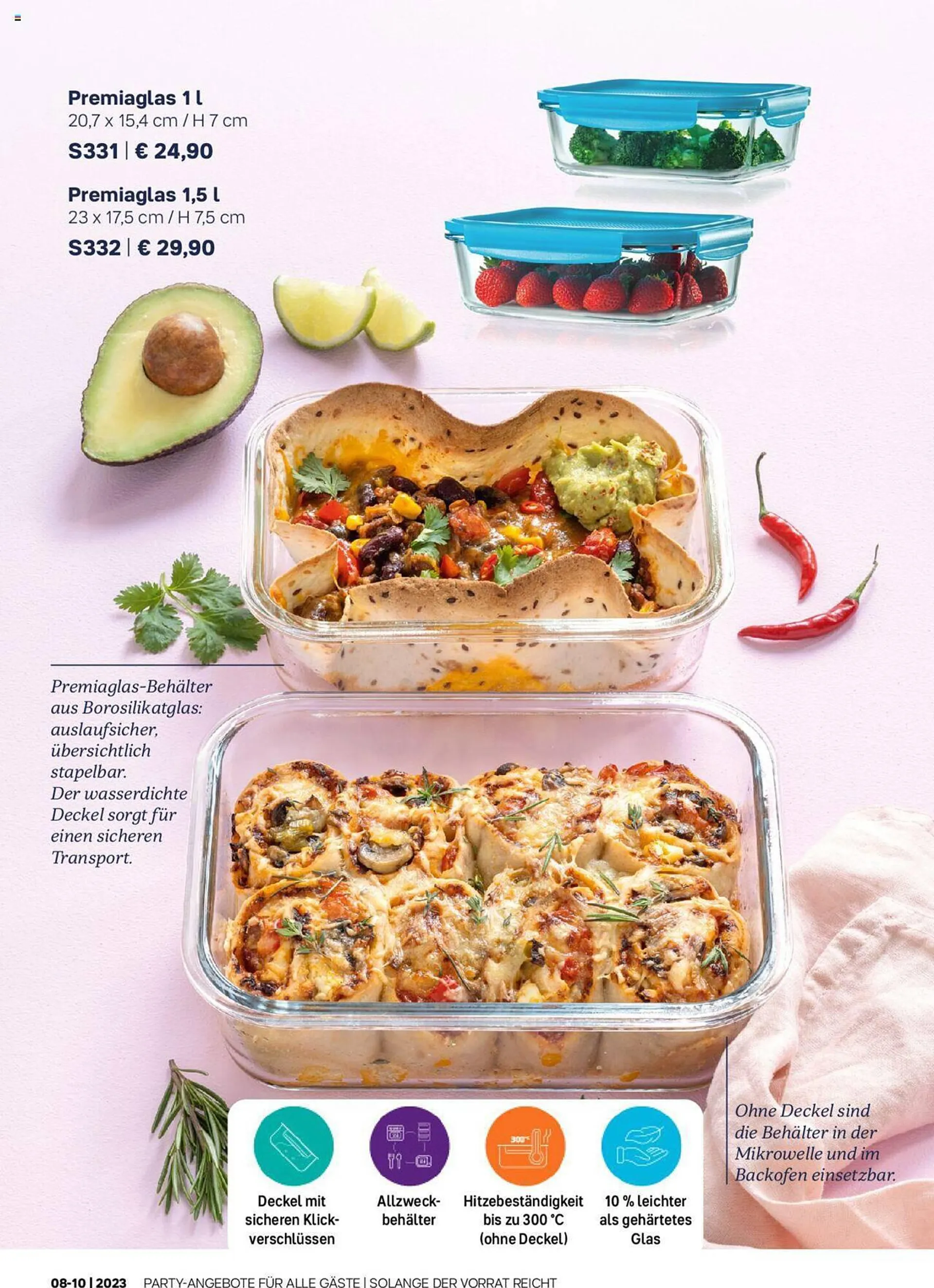 Tupperware Flugblatt von 7. August bis 5. November 2023 - Flugblätt seite  6