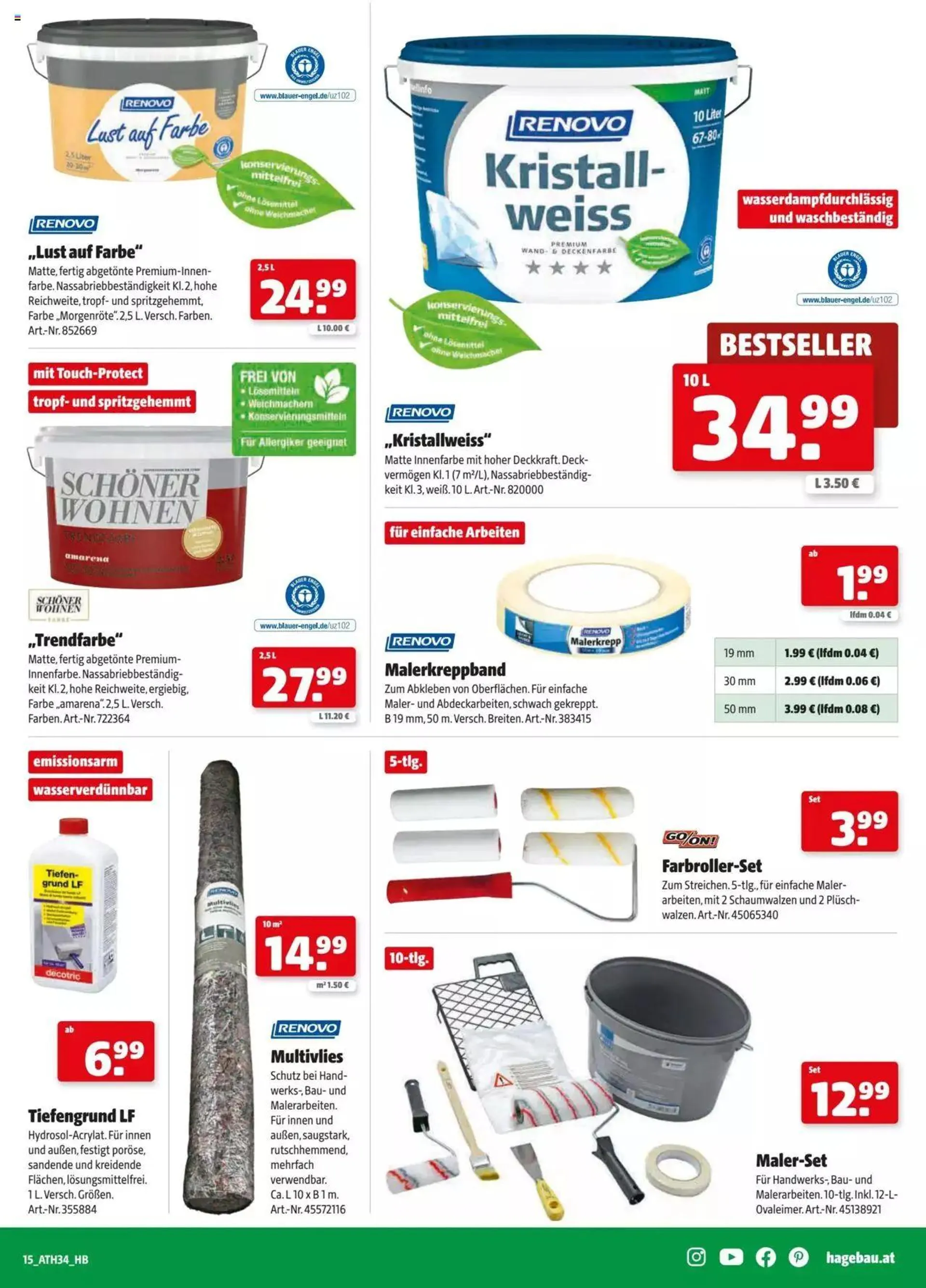 Hagebau Flugblatt von 28. September bis 7. Oktober 2023 - Flugblätt seite  15
