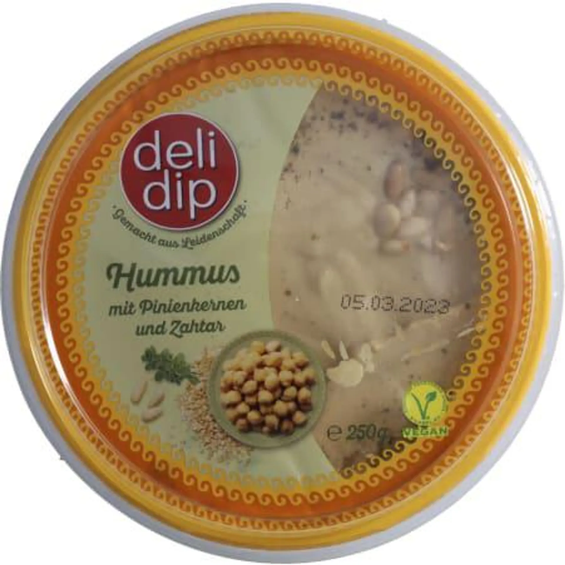 Hummus Pinienkerne Kräuter