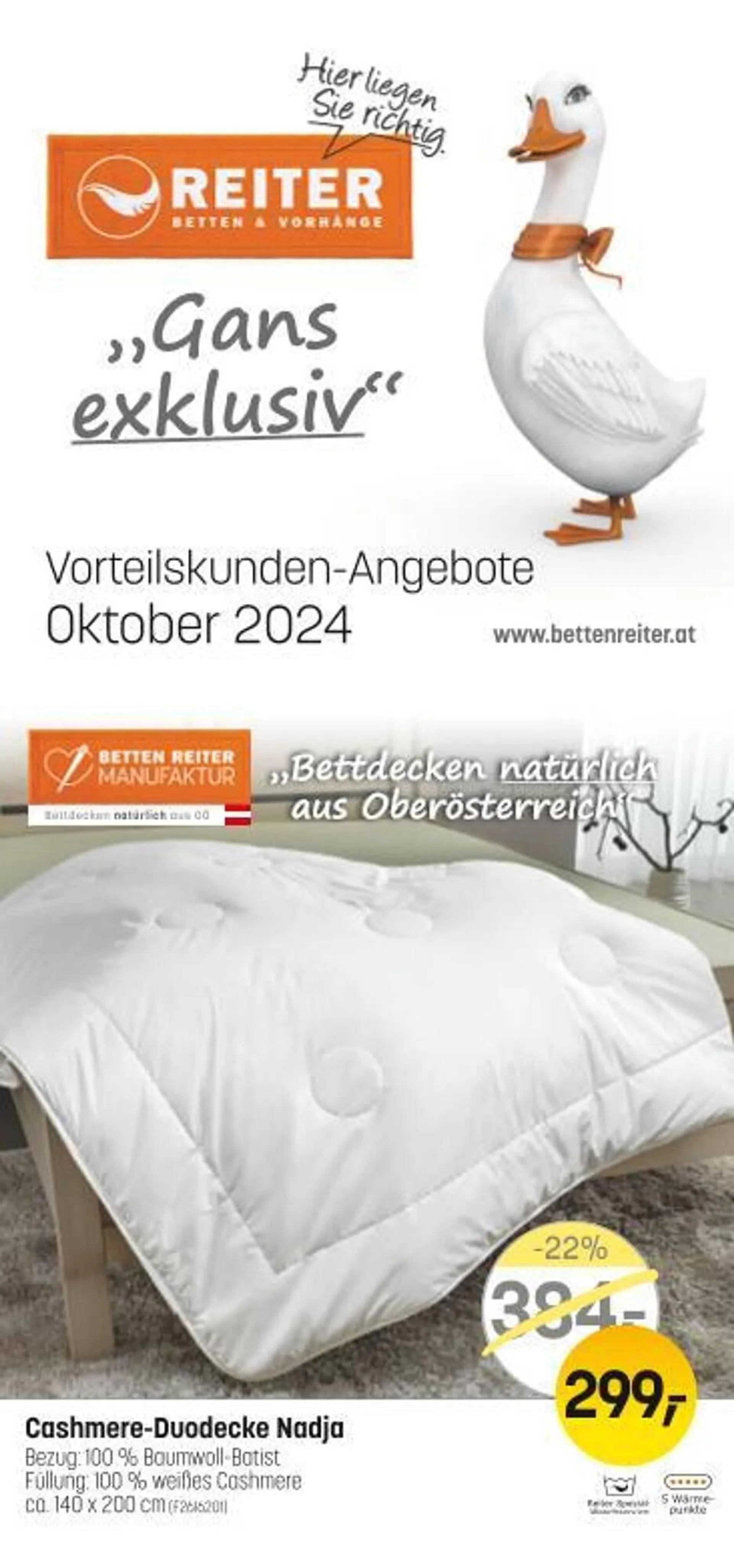 Reiter Flugblatt von 1. Oktober bis 31. Oktober 2024 - Flugblätt seite  1