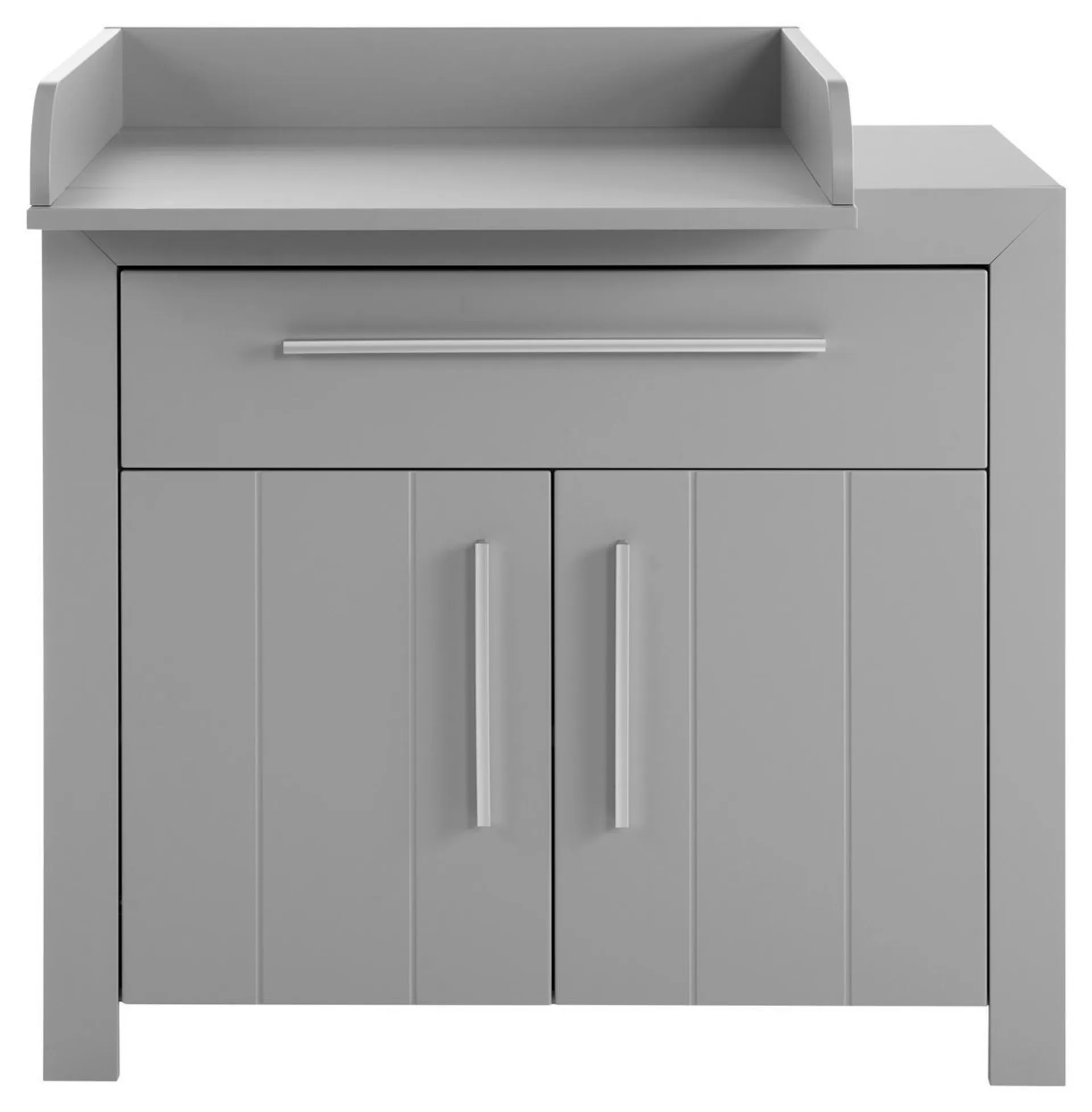 MID.YOU Wichelkommode Nikola B: 108 cm Grau 2 Türen 1 Lade
