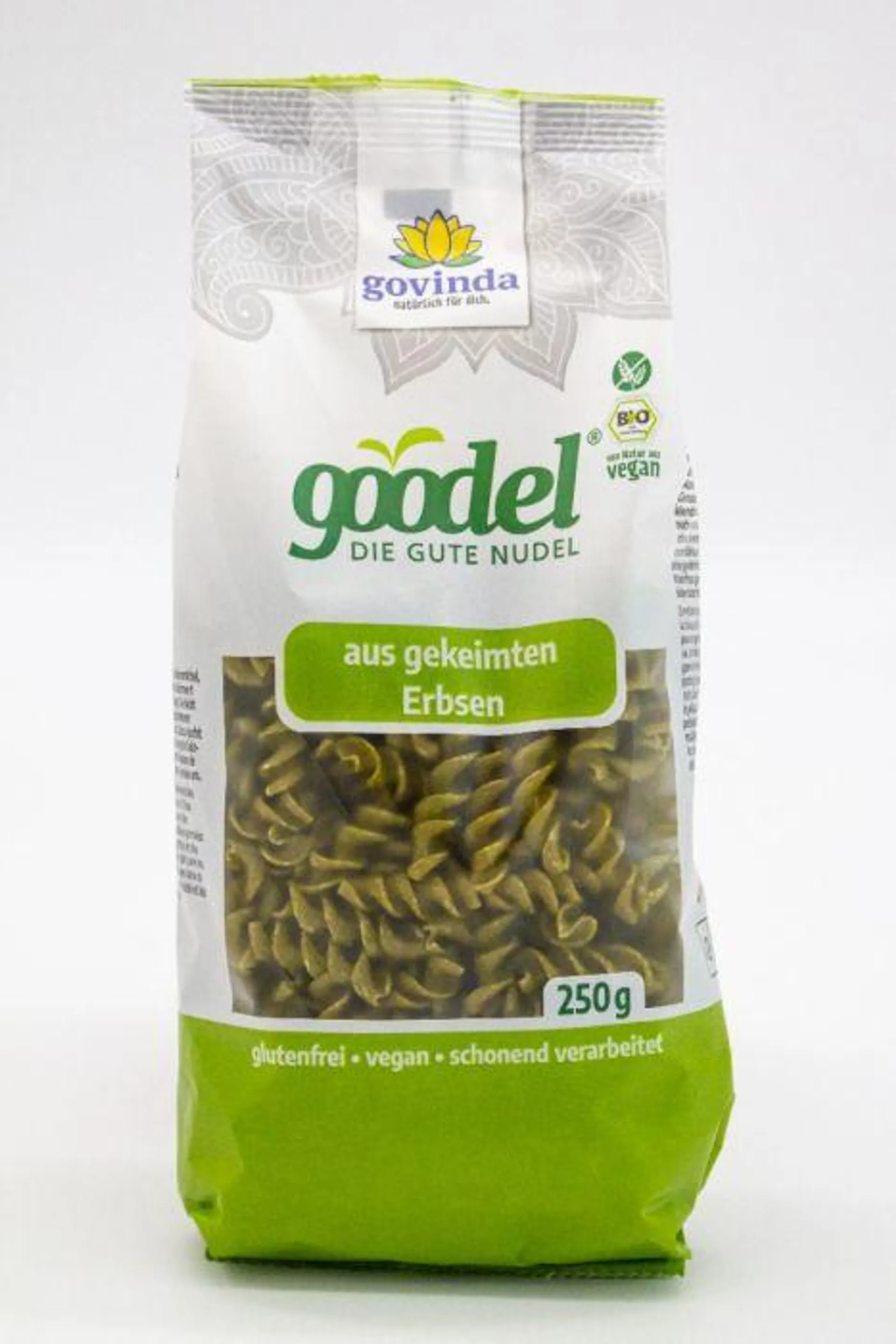 Govinda Goodel gekeimte Erbsen Fusilli Bio 250g