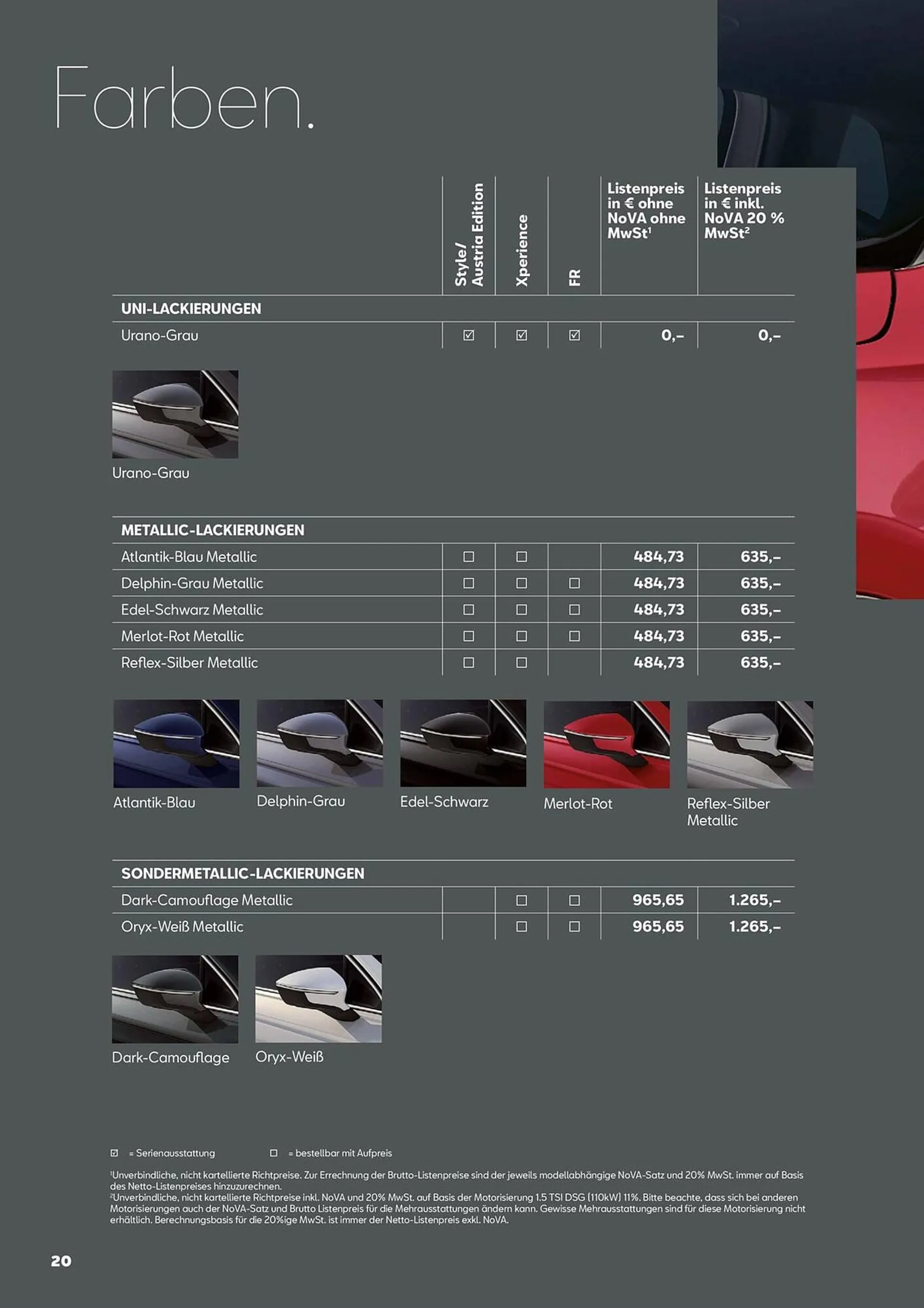 Seat Tarraco Flugblatt von 3. November bis 3. November 2024 - Flugblätt seite  20