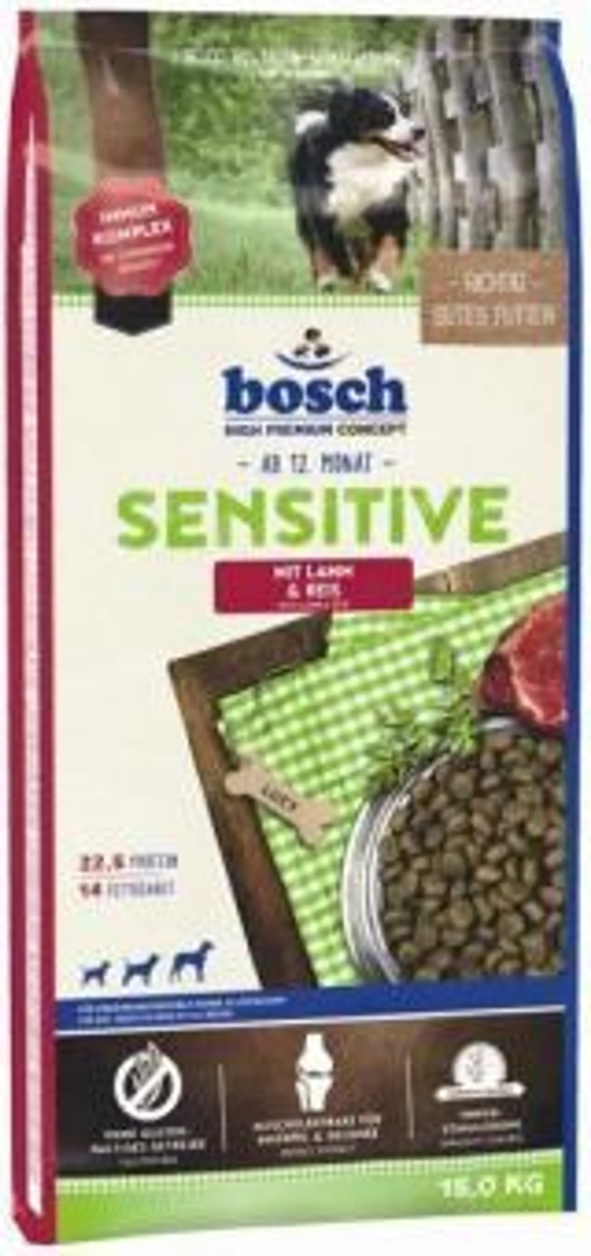 bosch High Premium Concept Sensitive 15kg mit Lamm und Reis