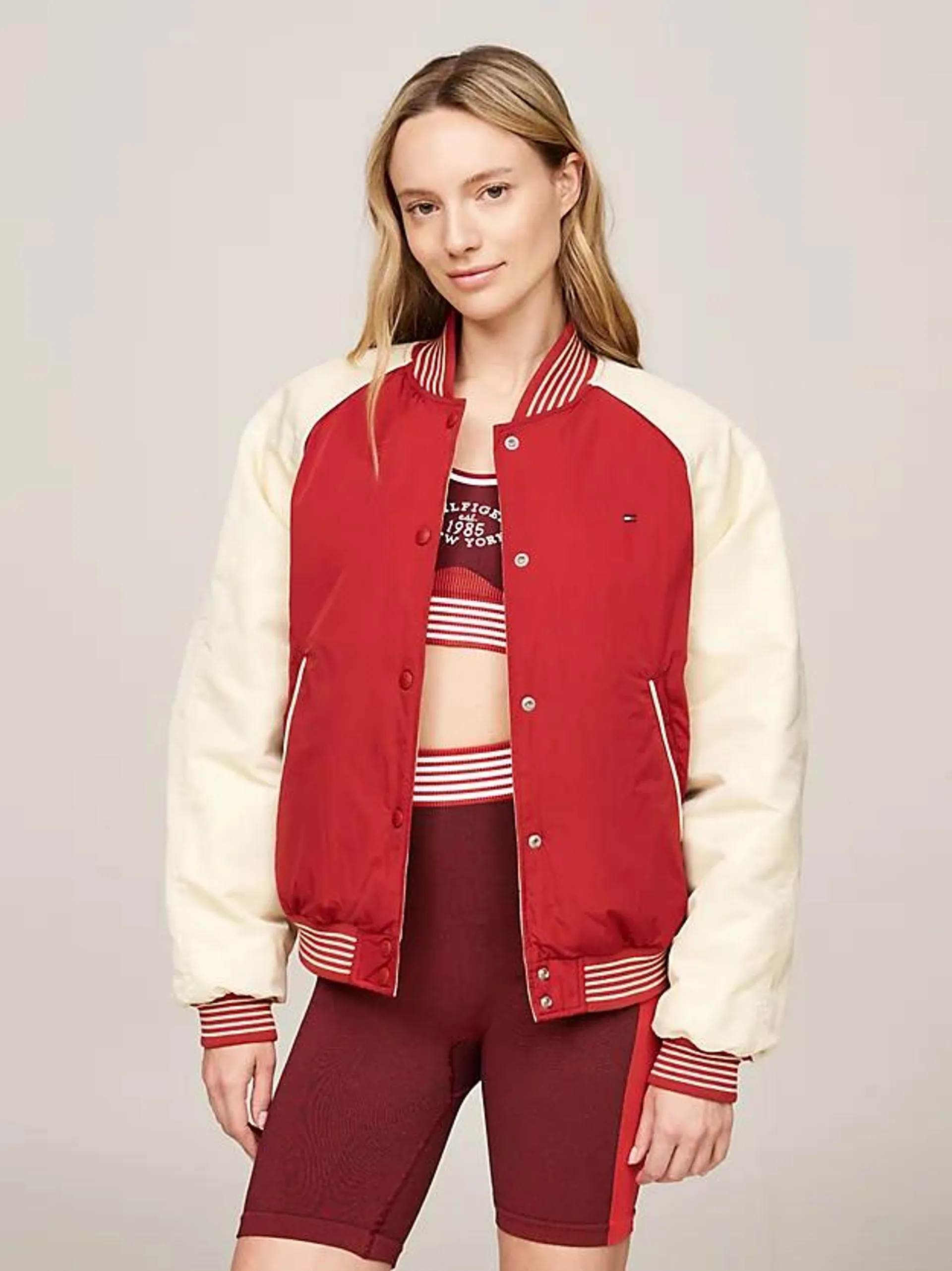 Sport Varsity Reversible Relaxed Bomber Jacket