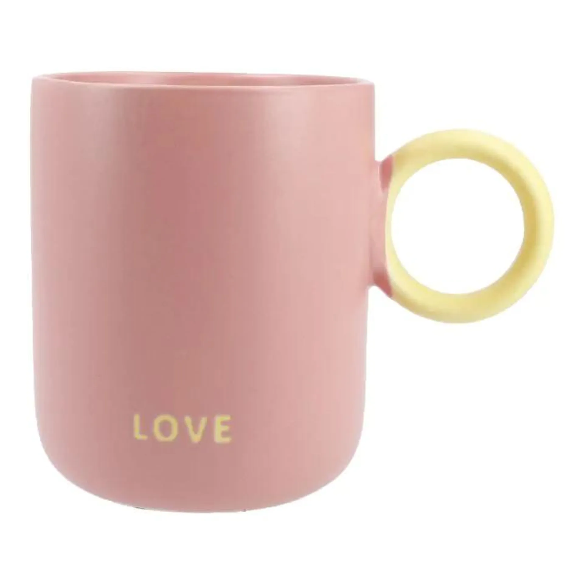 Becher Kreishenkel, Love/rosa, 440 ml