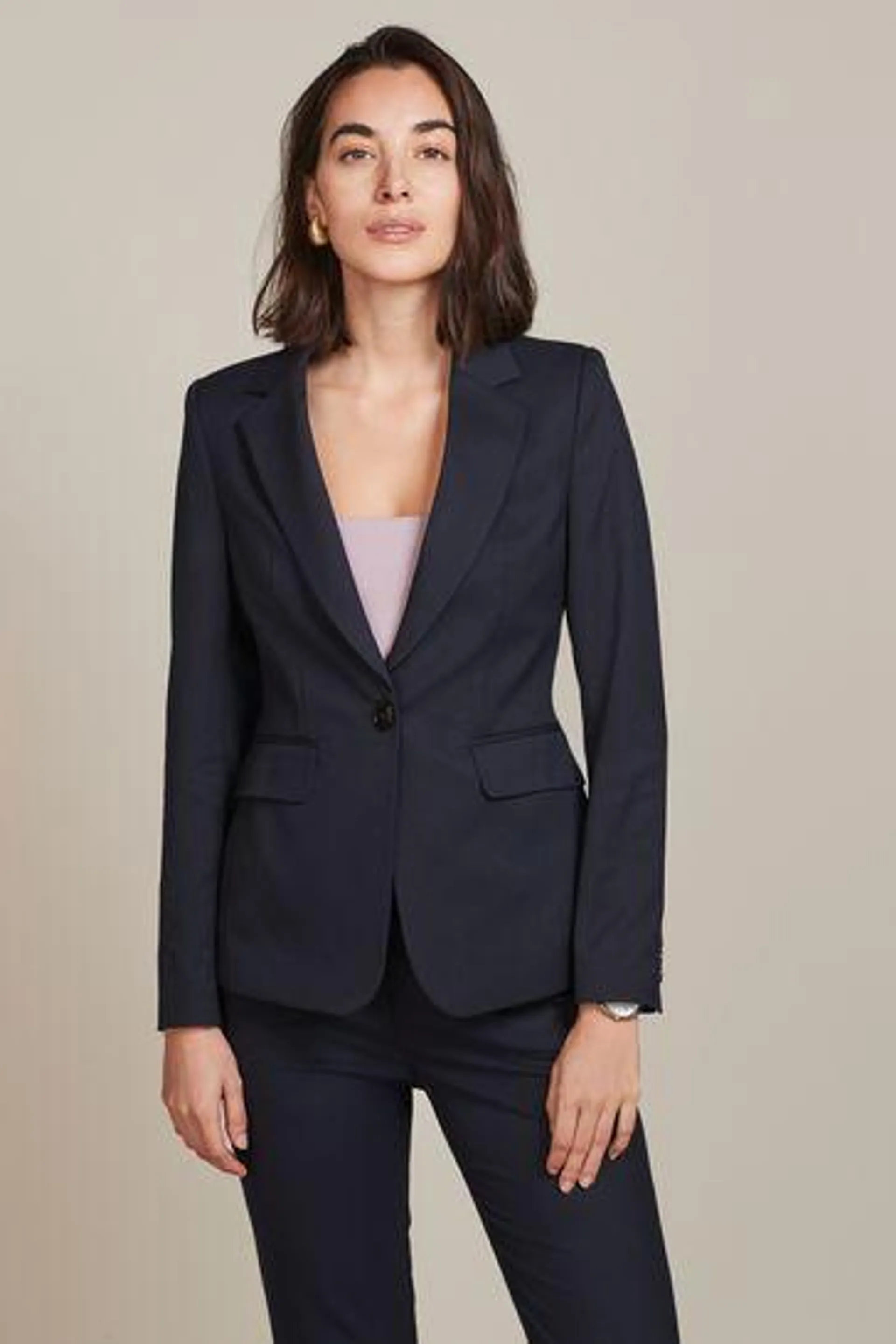 Eleganter, einreihiger Blazer