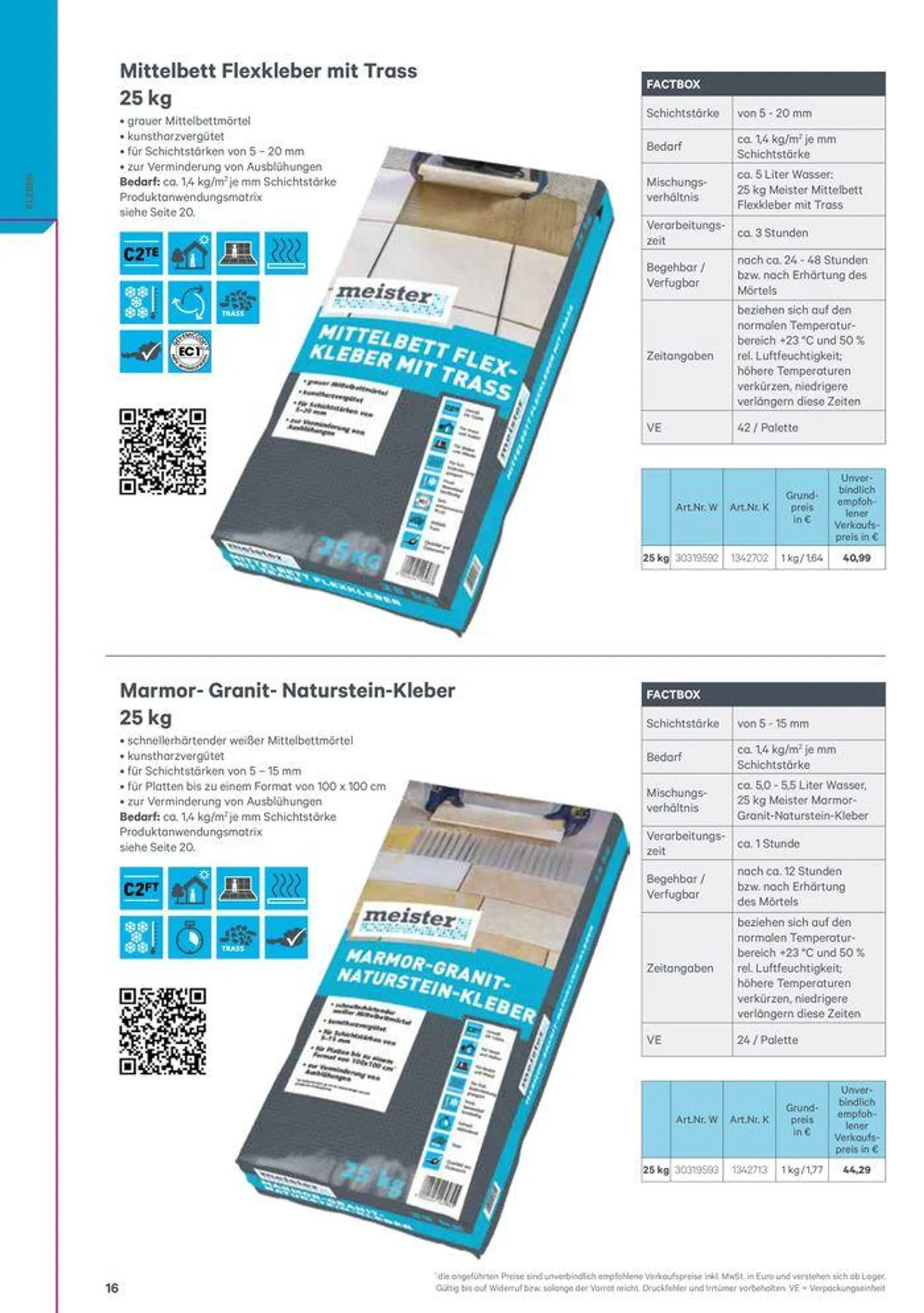 Meister Katalog von 1. Februar bis 31. Dezember 2024 - Flugblätt seite  16