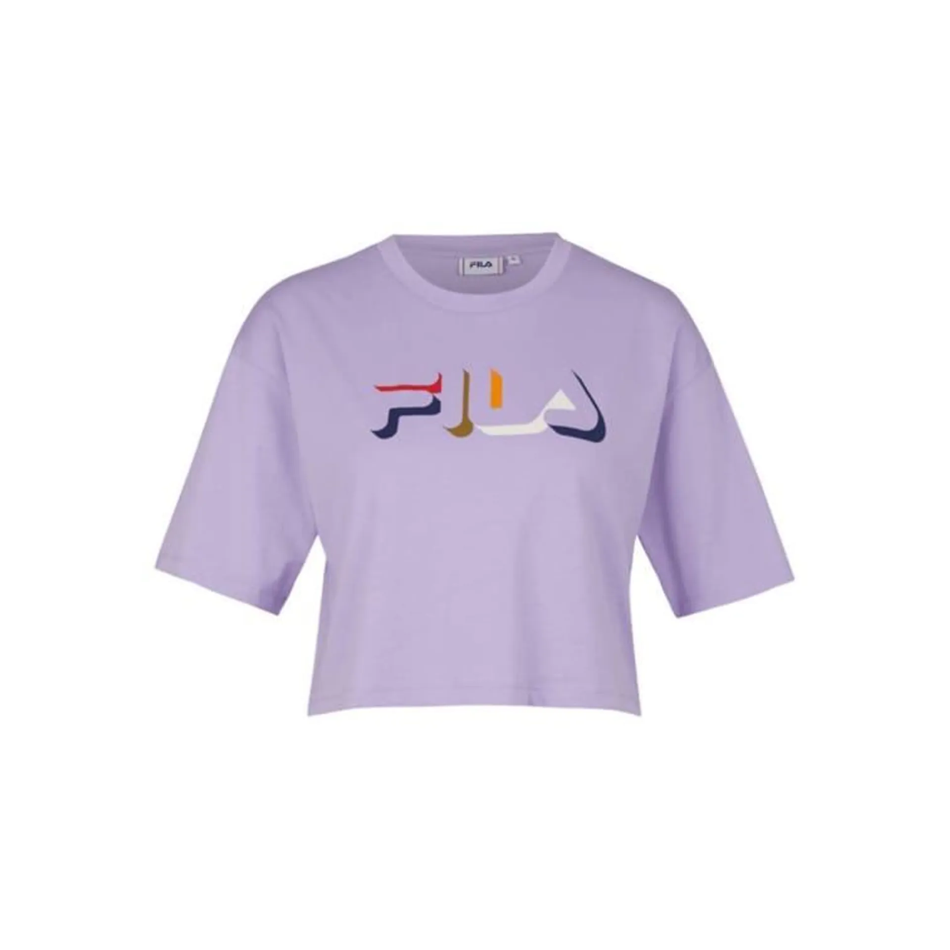 Fila Damen T-Shirt Boituva - Cropped Tee, Crewneck, Rundhals, Kurzarm, Logo