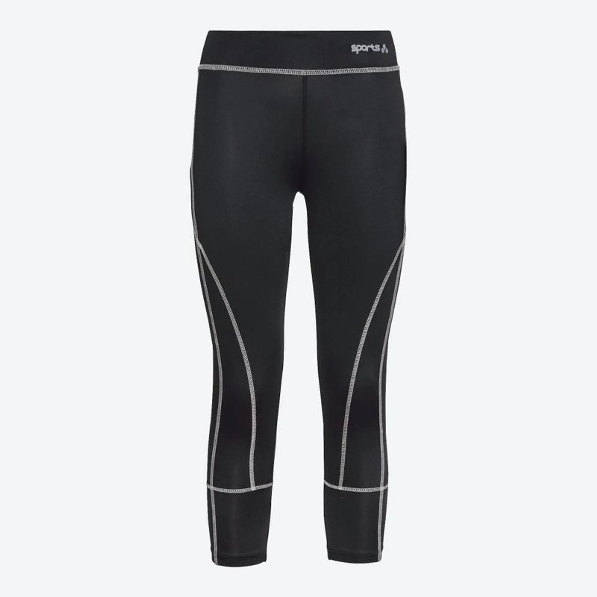 Damen-Sportleggings mit Kontrast-Nähten