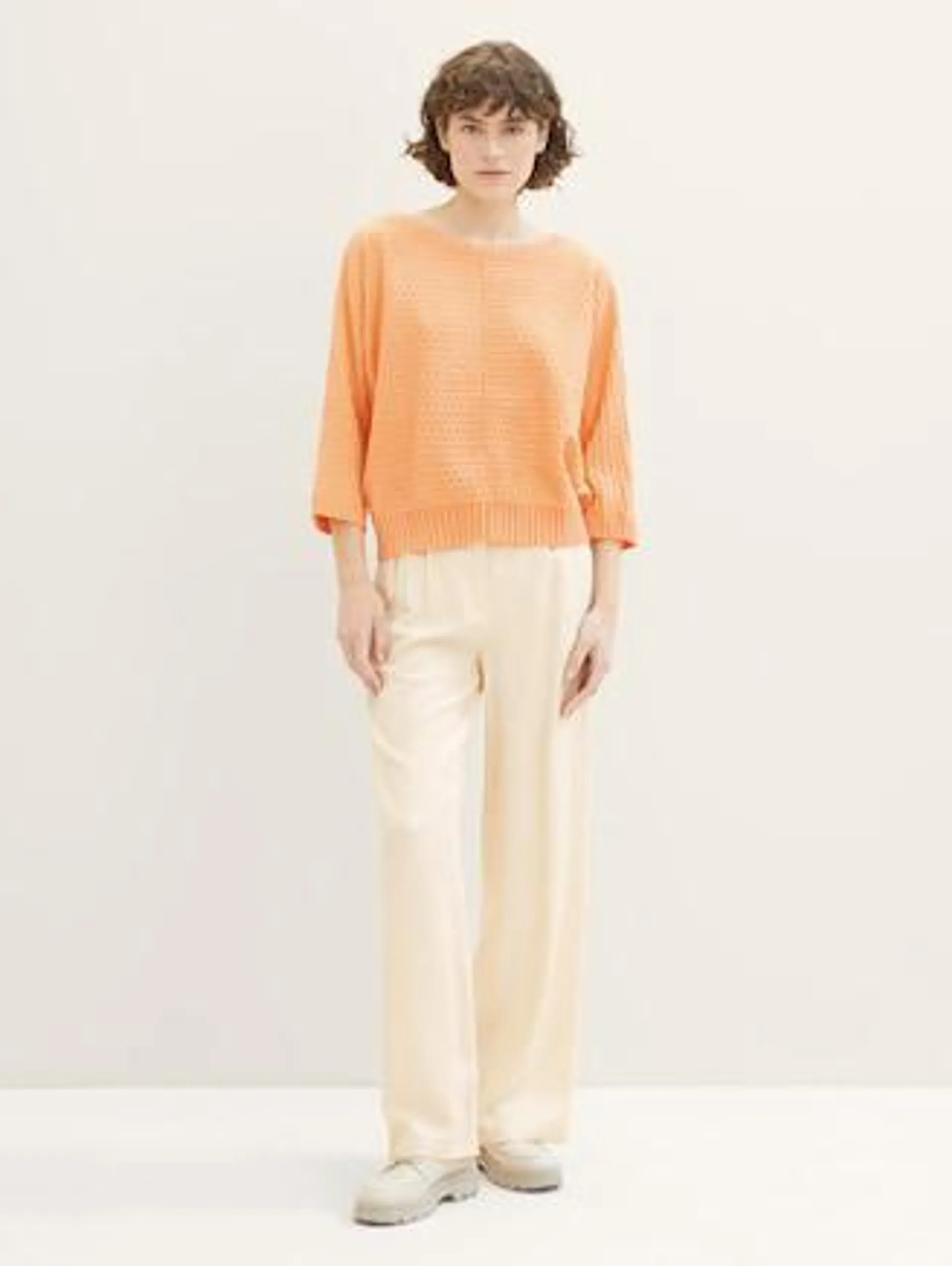 Knitted sweater with Tencel™ Lyocell