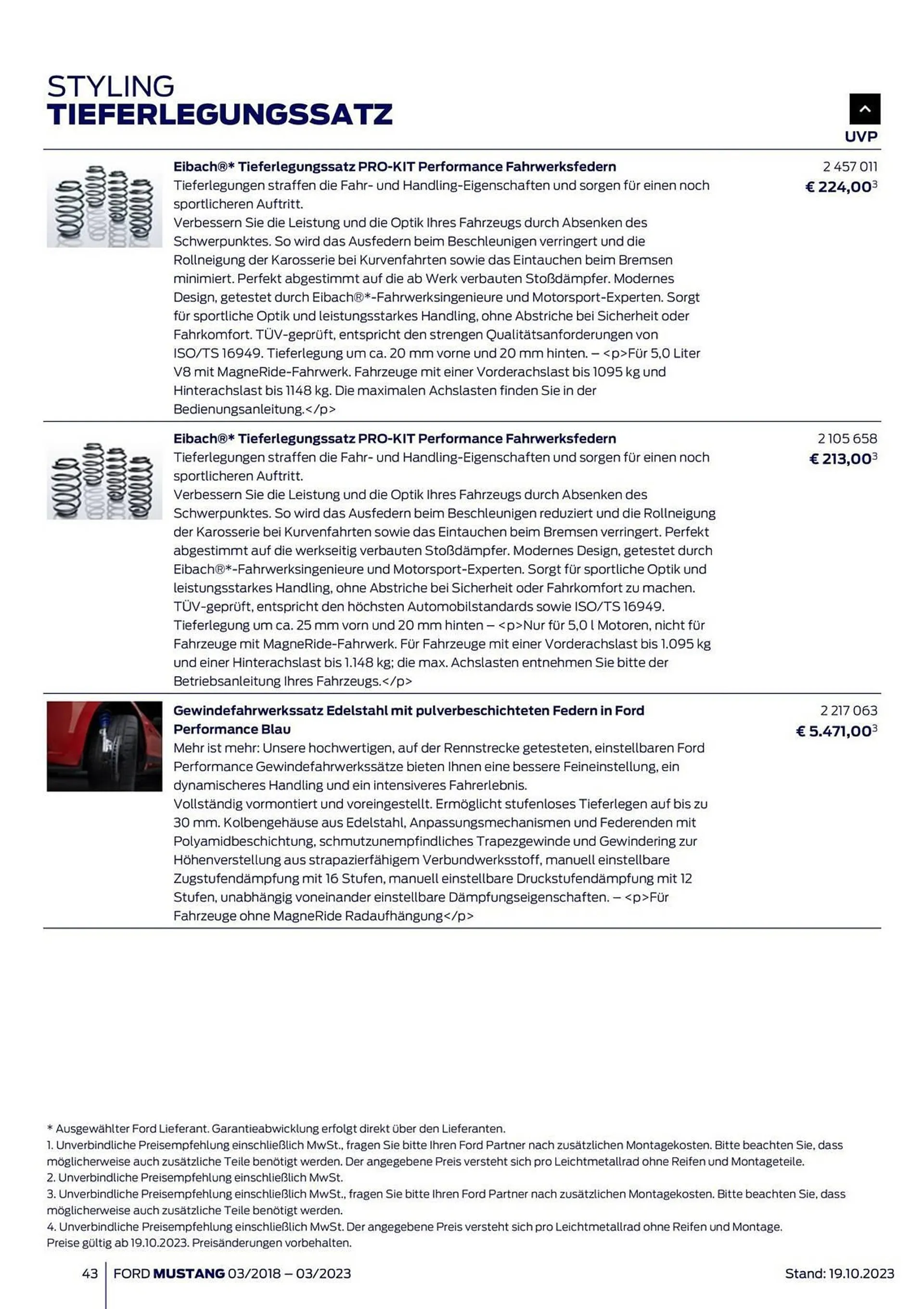 Ford Flugblatt von 2. November bis 2. November 2024 - Flugblätt seite  43