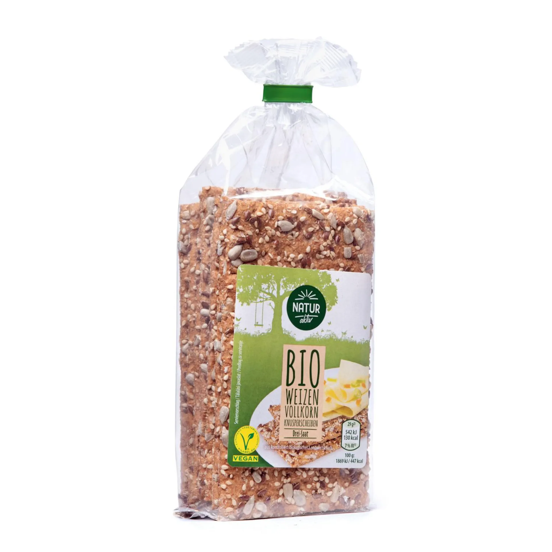 BIO NATURA BIO-Gourmet Knusperscheiben, Drei-Saat