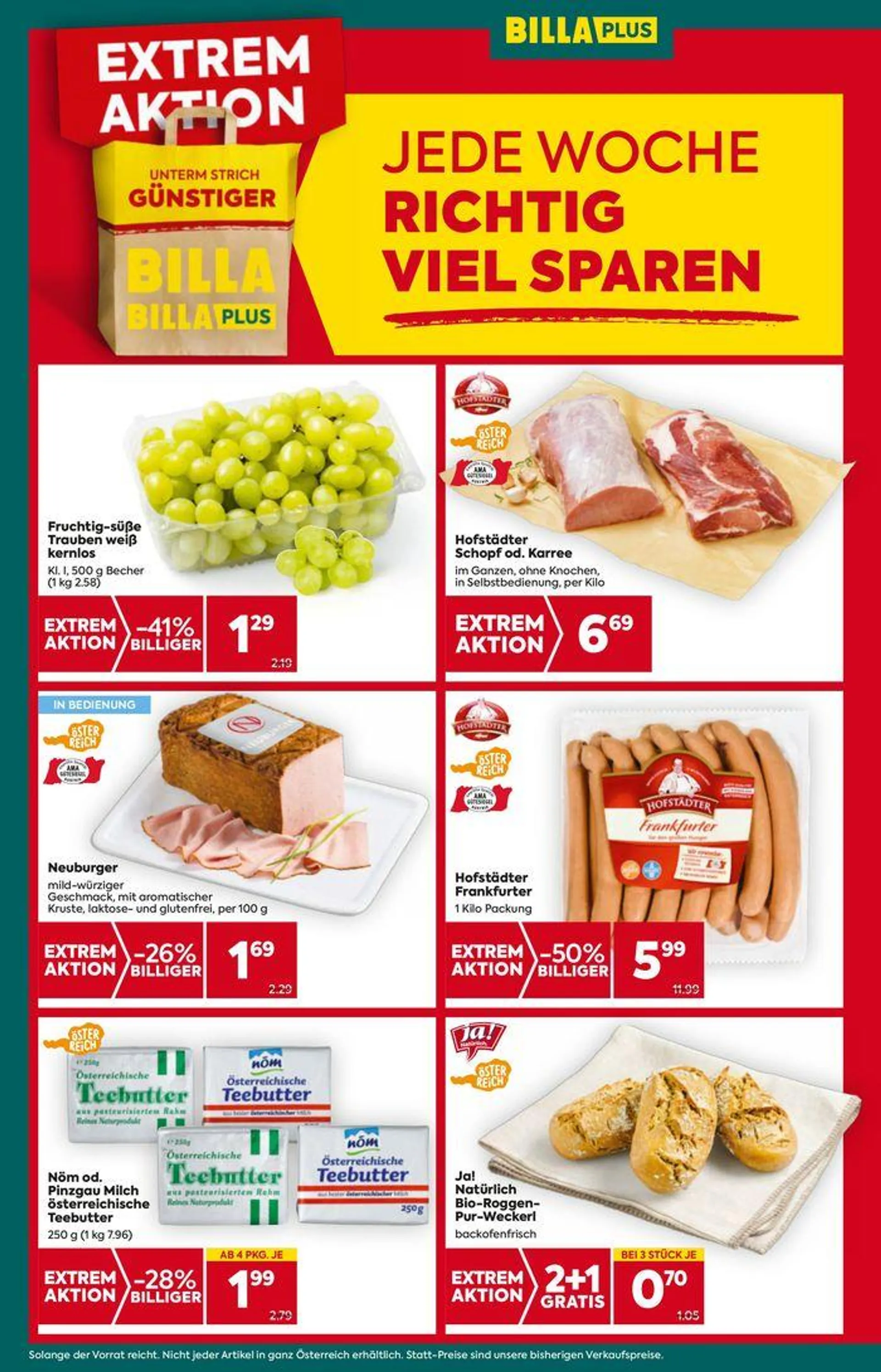 BILLA PLUS Flugblatt von 7. August bis 21. August 2024 - Flugblätt seite  4
