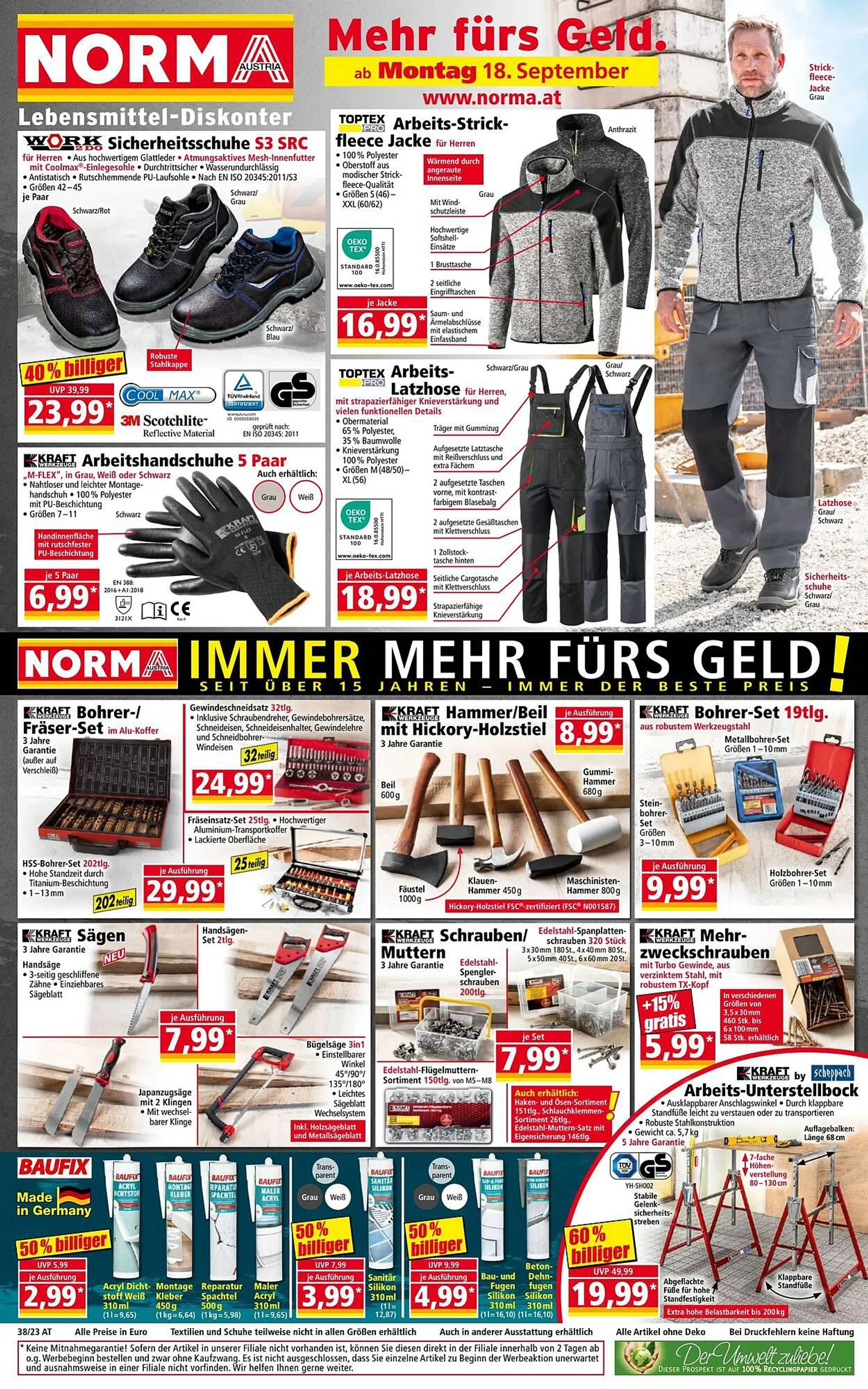Norma Flugblatt von 17. September bis 23. September 2023 - Flugblätt seite  1