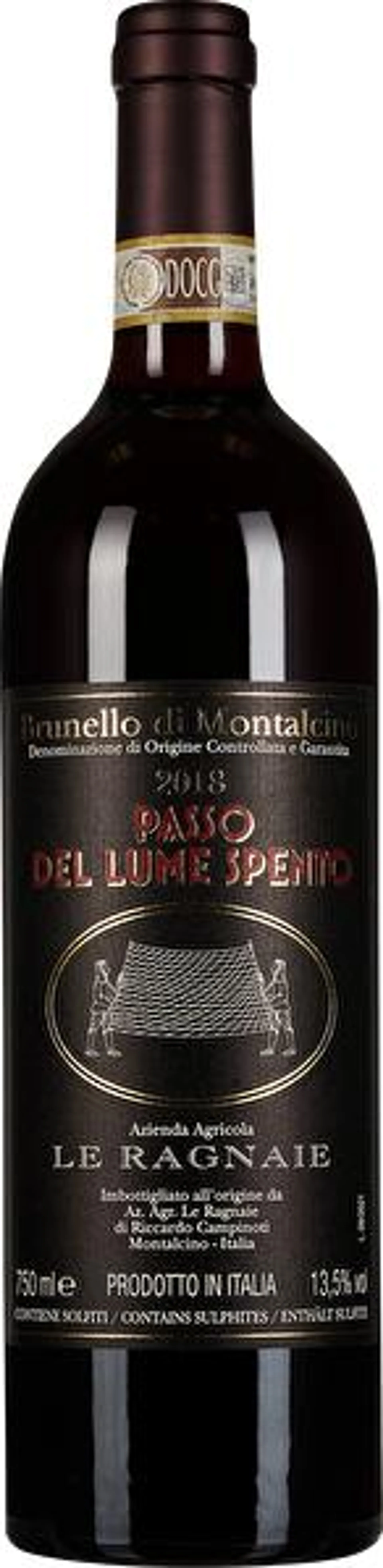 Brunello di Montalcino Passo del Lume Spento 2018