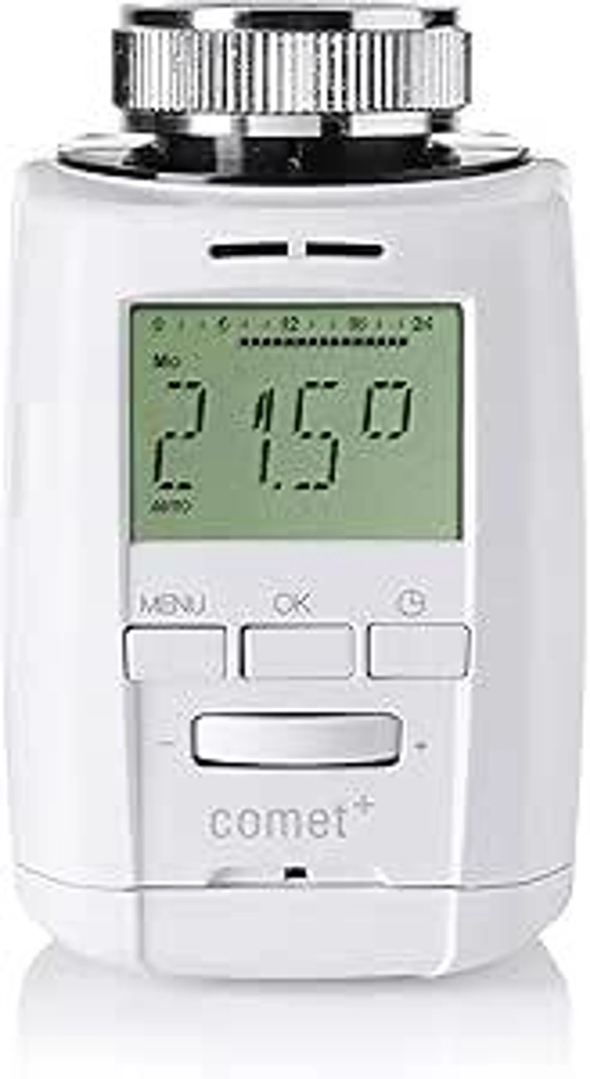 Eurotronic 700083 Comet Plus Heizkörperthermostat (individuell programmierbares Heizungsthermostat, Heizkosten sparen, Thermostat Heizung), Farbe: Weiß