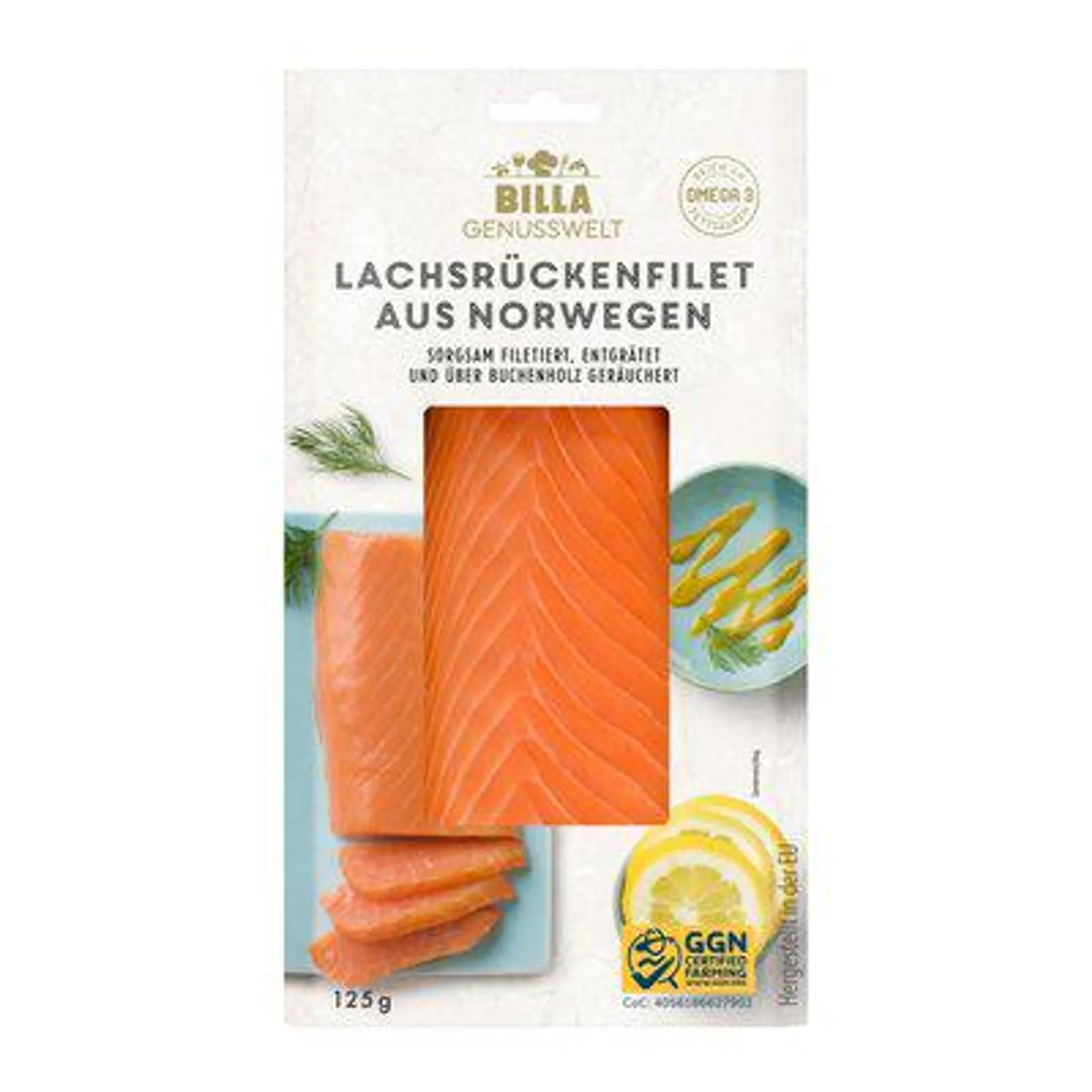 BILLA Genusswelt Norwegisches Lachsrückenfilet