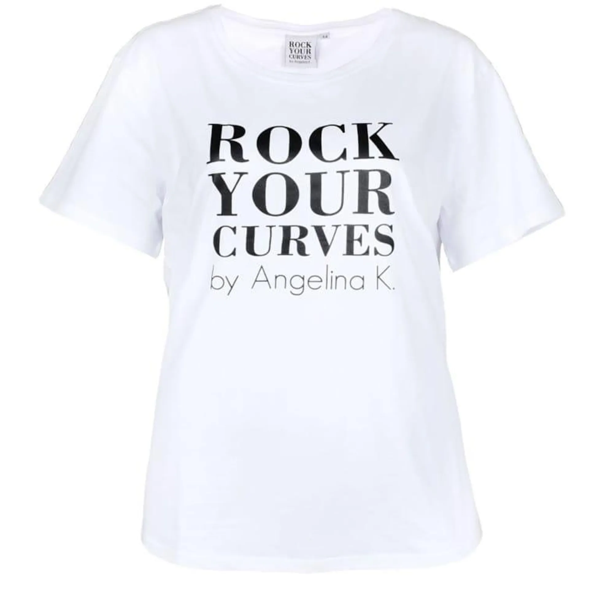 RYC by Angelina Kirsch Curvy Damen T-Shirt White