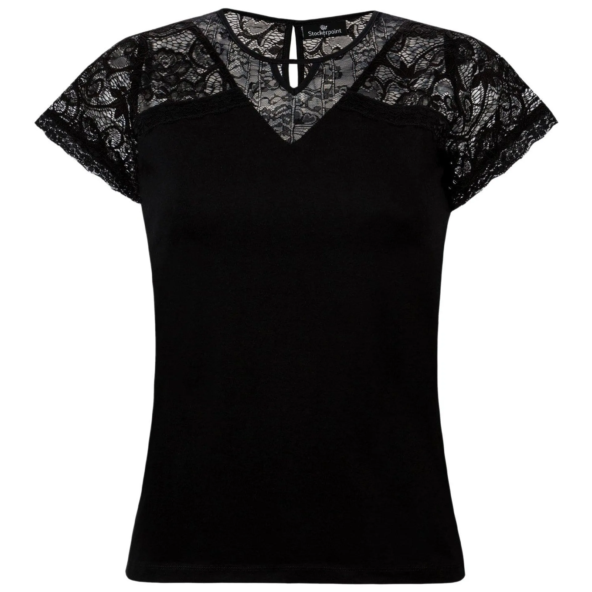 Damen Trachten Shirt “Fernanda”, Schwarz