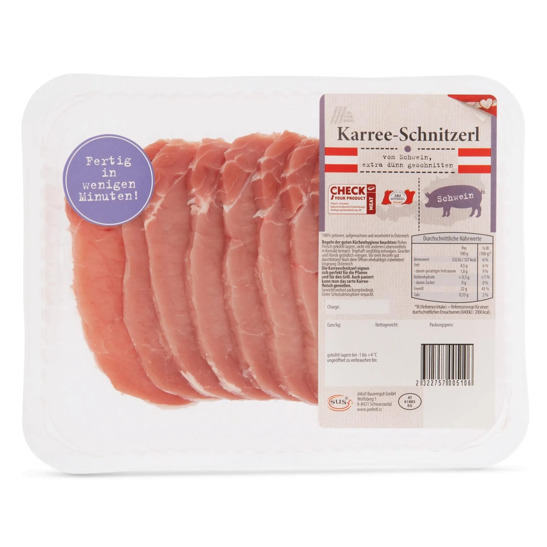 Karreeschnitzerl extra dünn