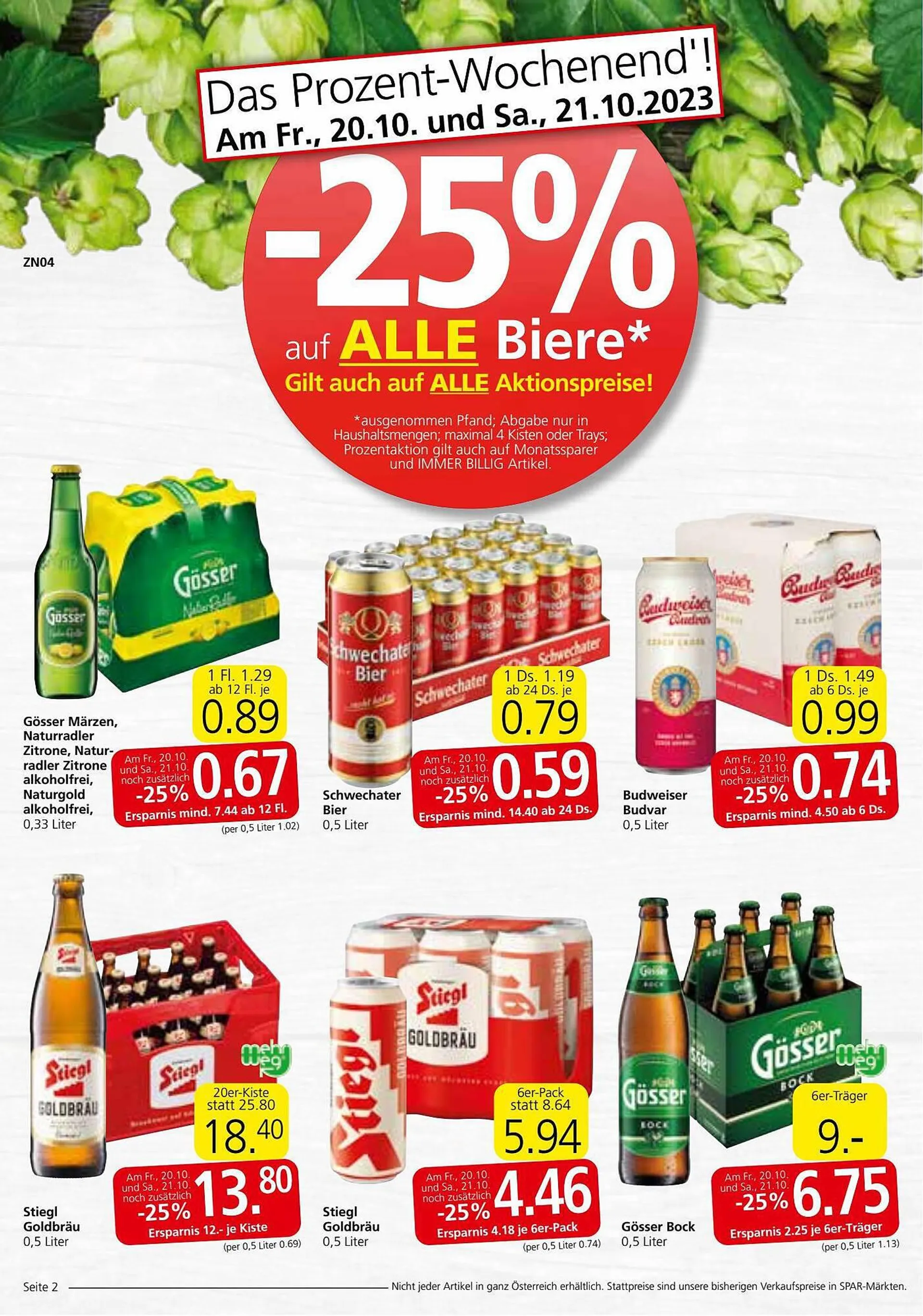 Interspar Flugblatt von 19. Oktober bis 24. Oktober 2023 - Flugblätt seite  2
