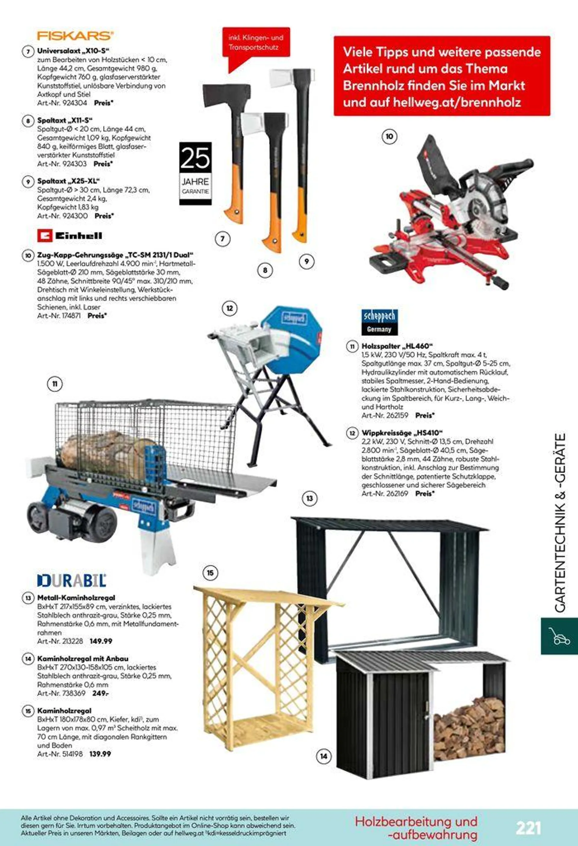 Gartenkatalog 2024 von 28. Mai bis 31. Dezember 2024 - Flugblätt seite  221