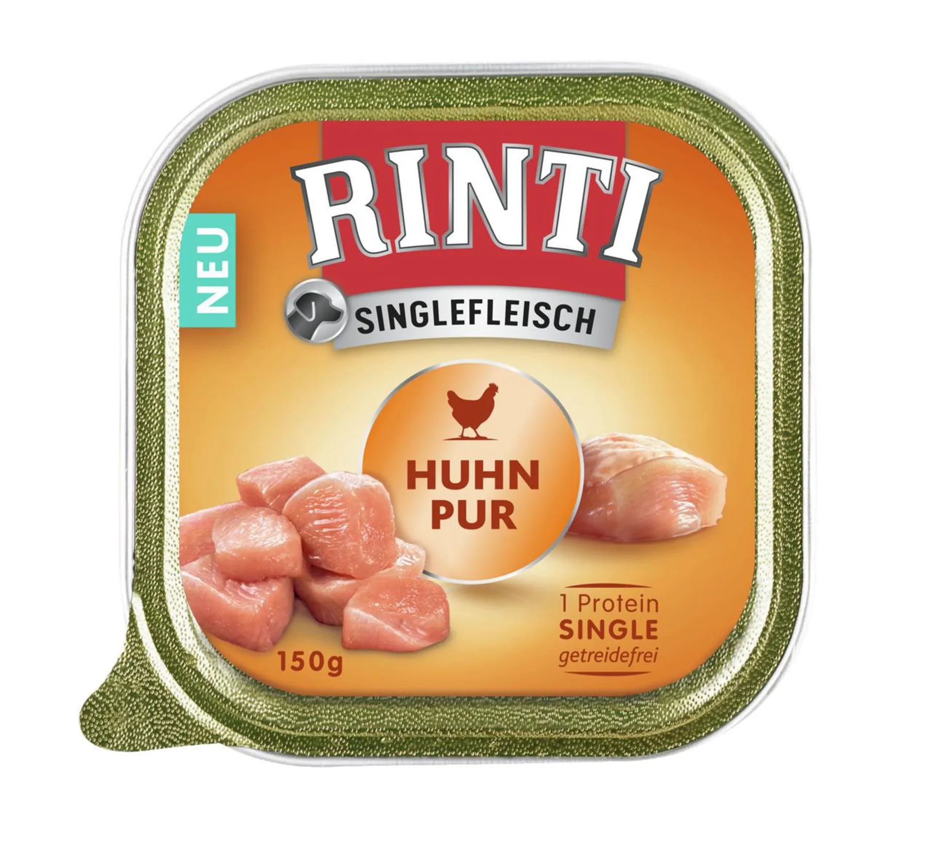 Sparpaket 20 x 150 g Rinti Singlefleisch Huhn pur Hunde Nassfutter