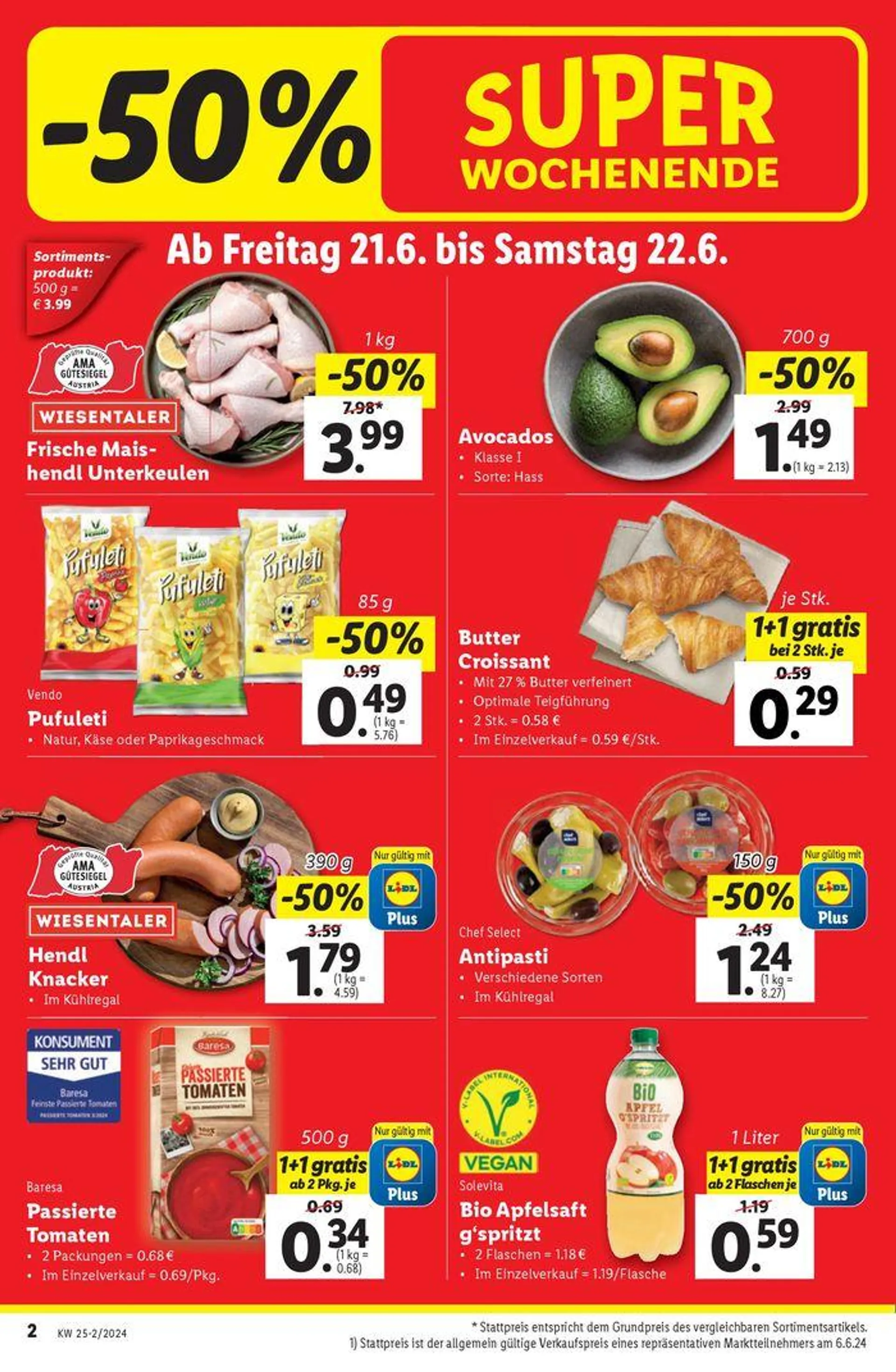 Flugblatt Lidl von 20. Juni bis 26. Juni 2024 - Flugblätt seite  2