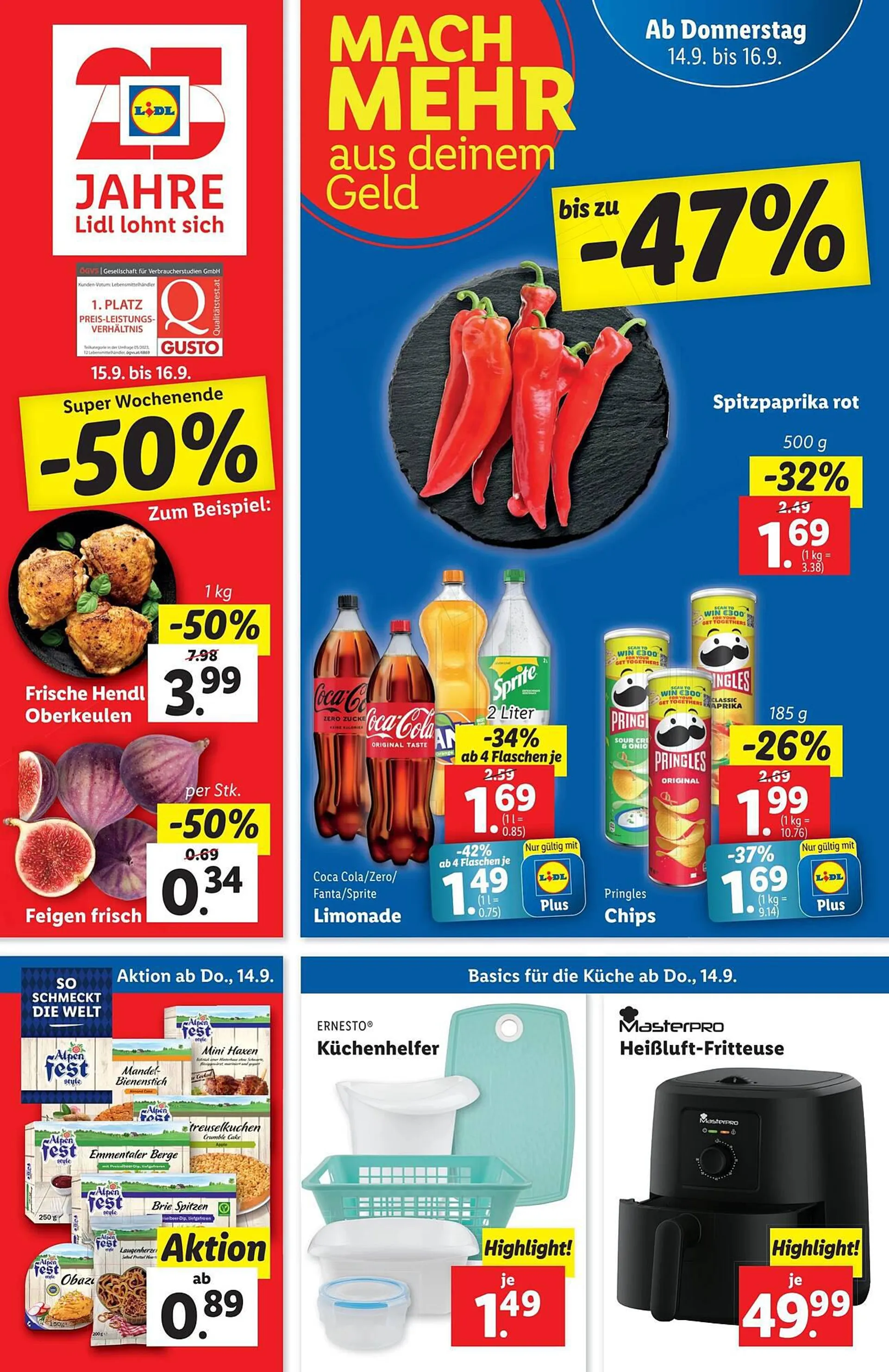 Lidl Flugblatt von 13. September bis 20. September 2023 - Flugblätt seite  1