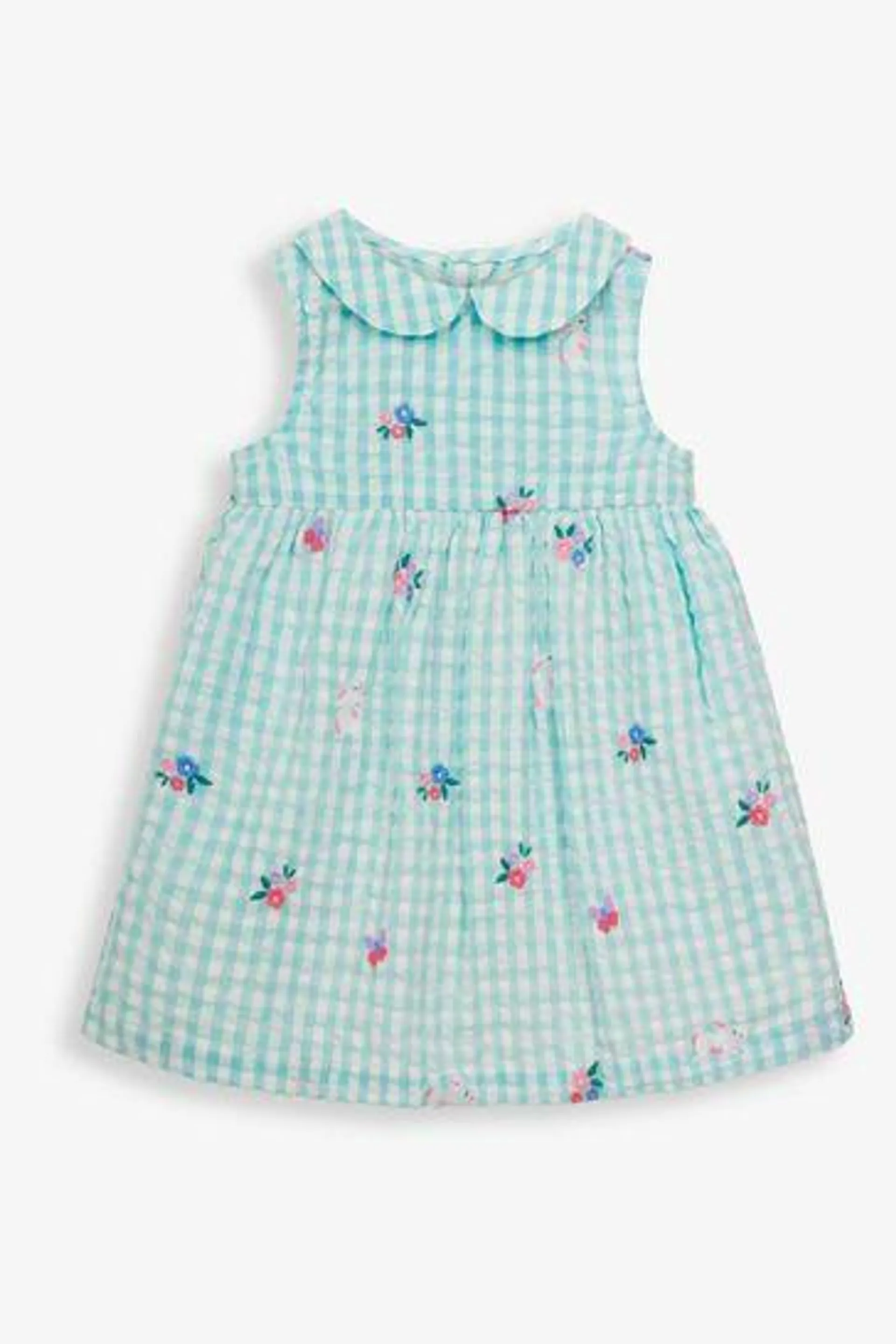 Jojo Maman Bébé Besticktes Babykleid mit Hose