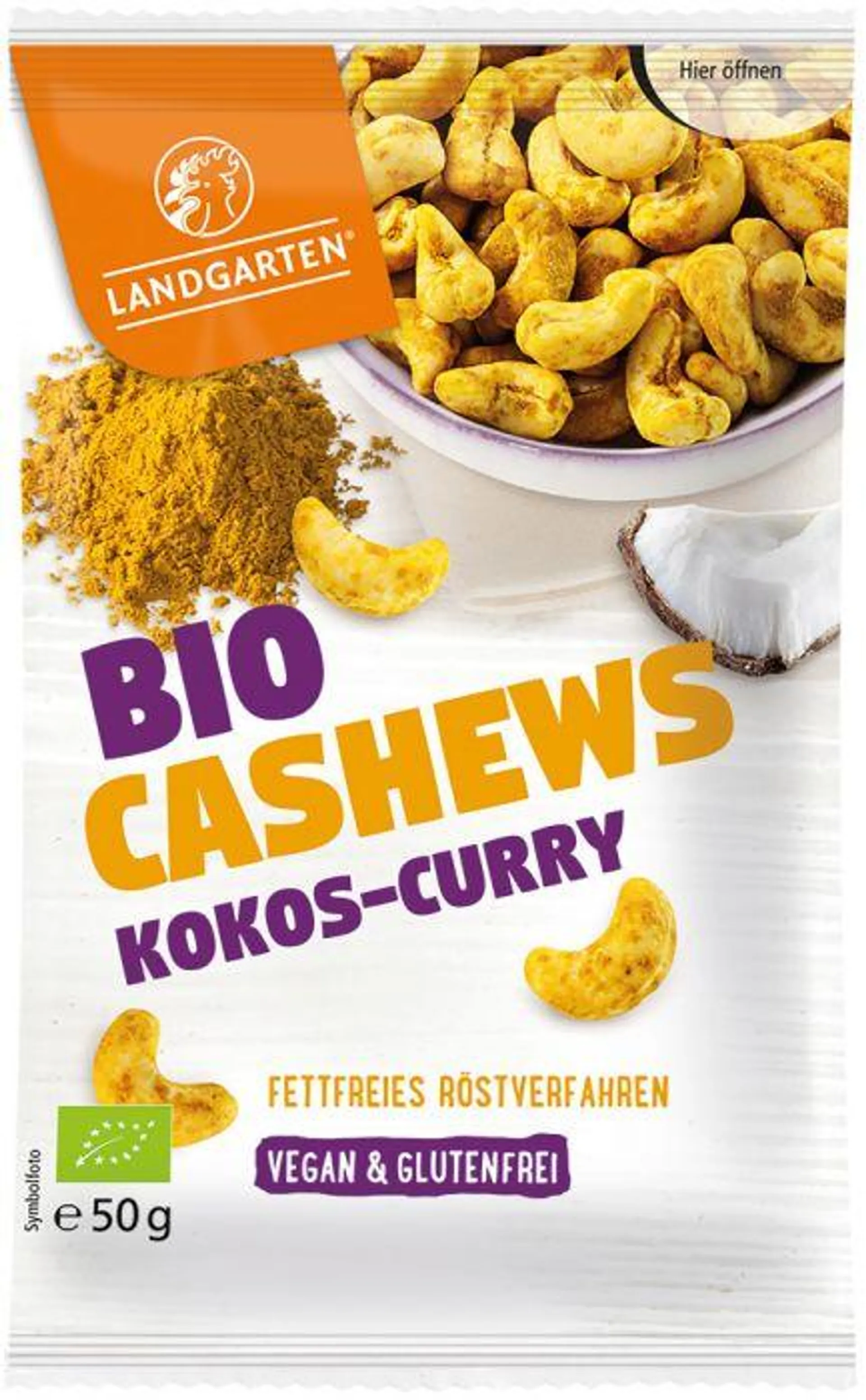 Landgarten Bio Cashews Kokos-Curry 50g