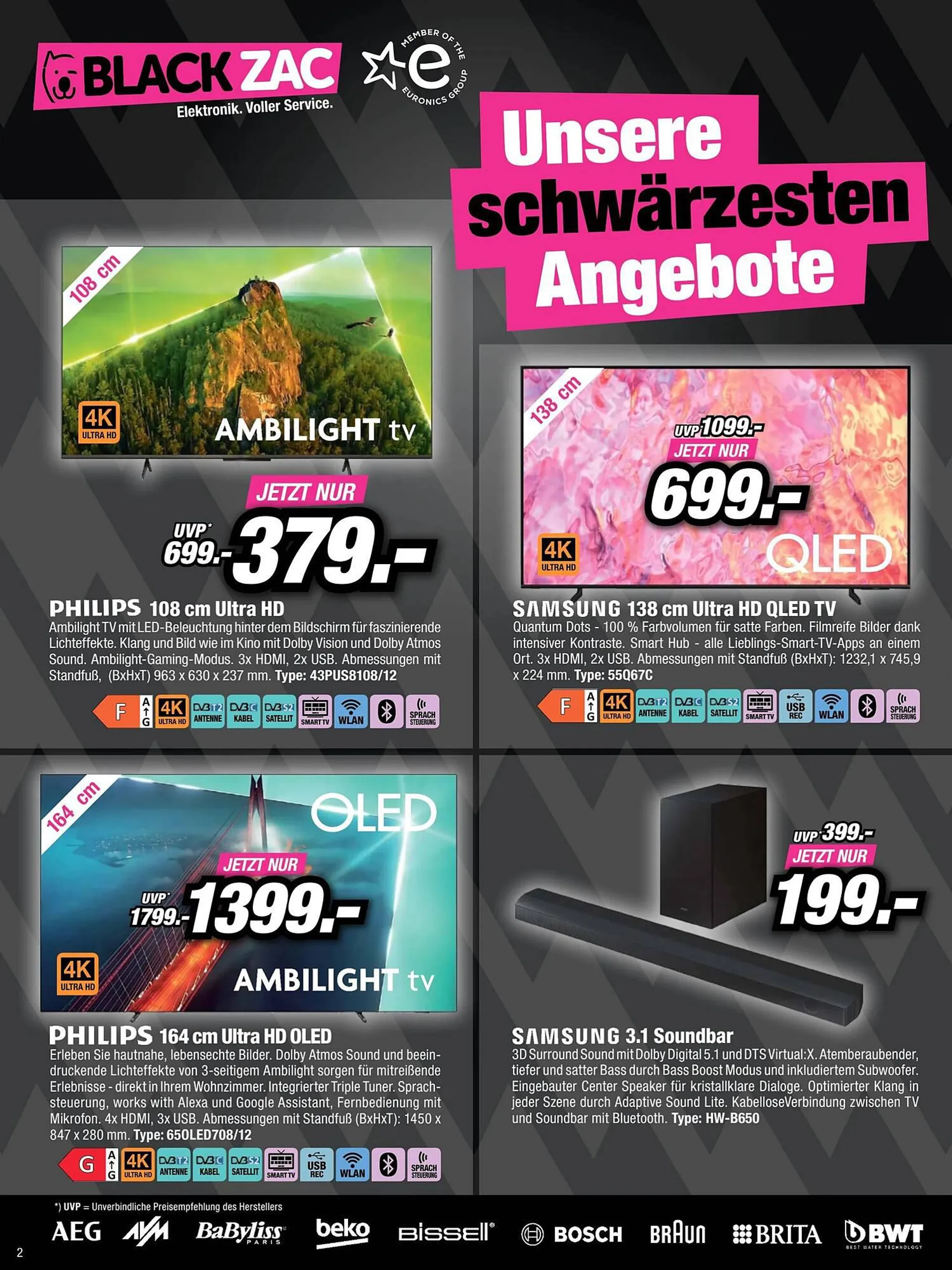 Red Zac Flugblatt von 18. November bis 6. Dezember 2023 - Flugblätt seite  2