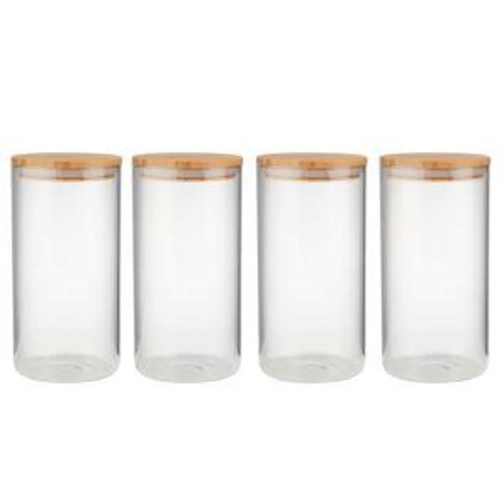 Vorratsglas-Set WOODLOCK (4-tlg.)