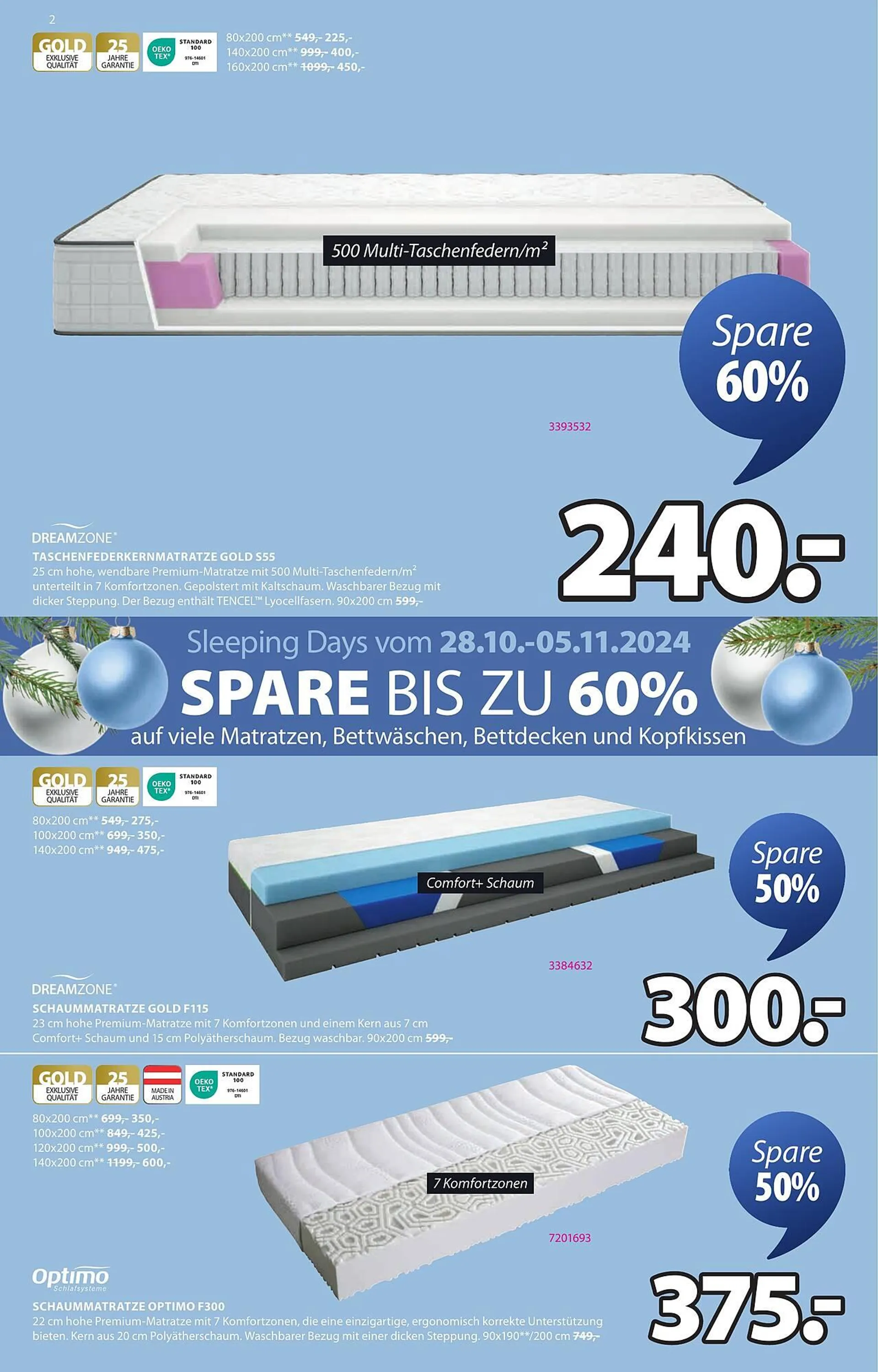 JYSK Flugblatt von 28. Oktober bis 3. November 2024 - Flugblätt seite  2