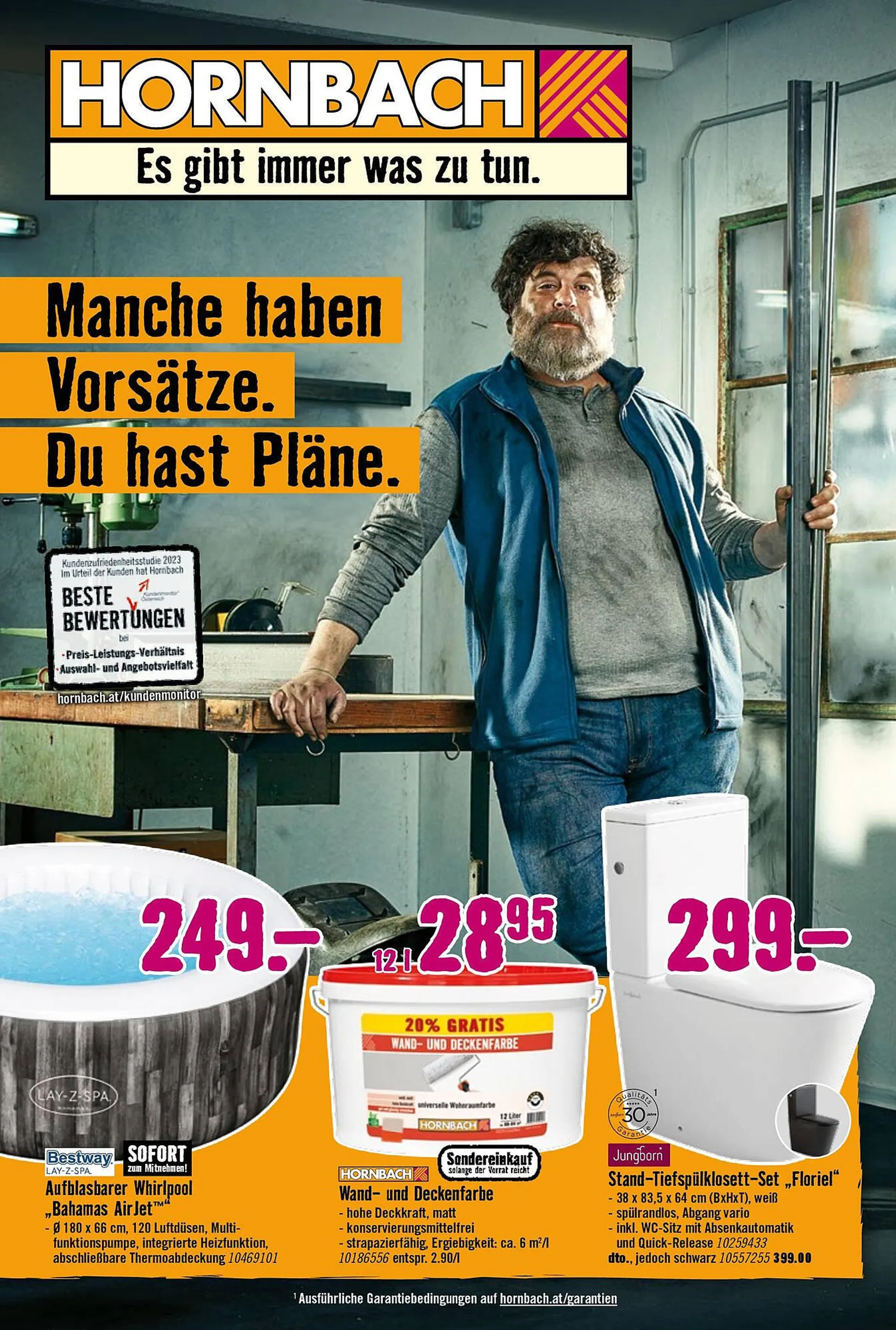 Hornbach Flugblatt von 29. Jänner bis 12. Februar 2024 - Flugblätt seite  