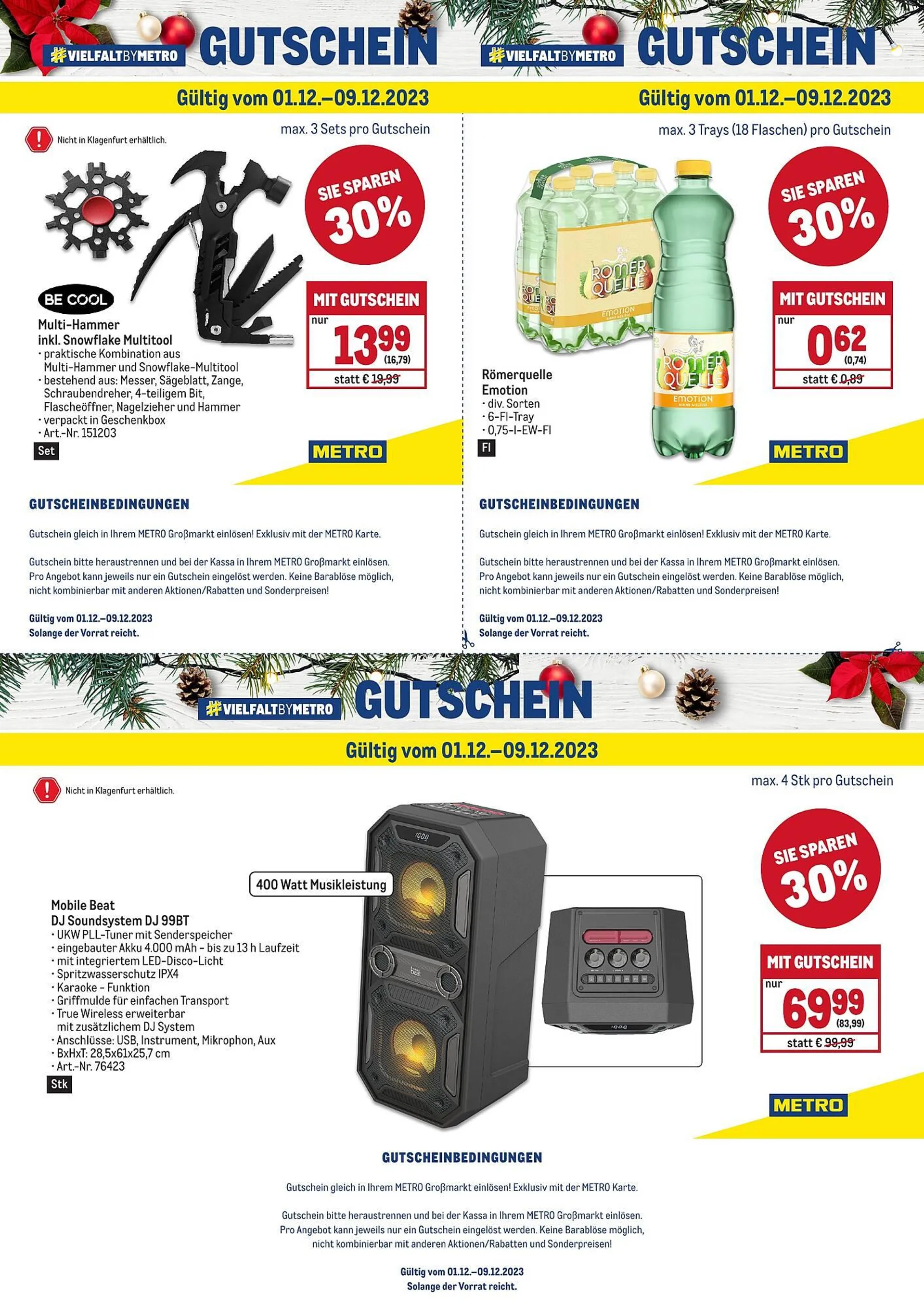 Metro Flugblatt von 1. Dezember bis 30. Dezember 2023 - Flugblätt seite  5