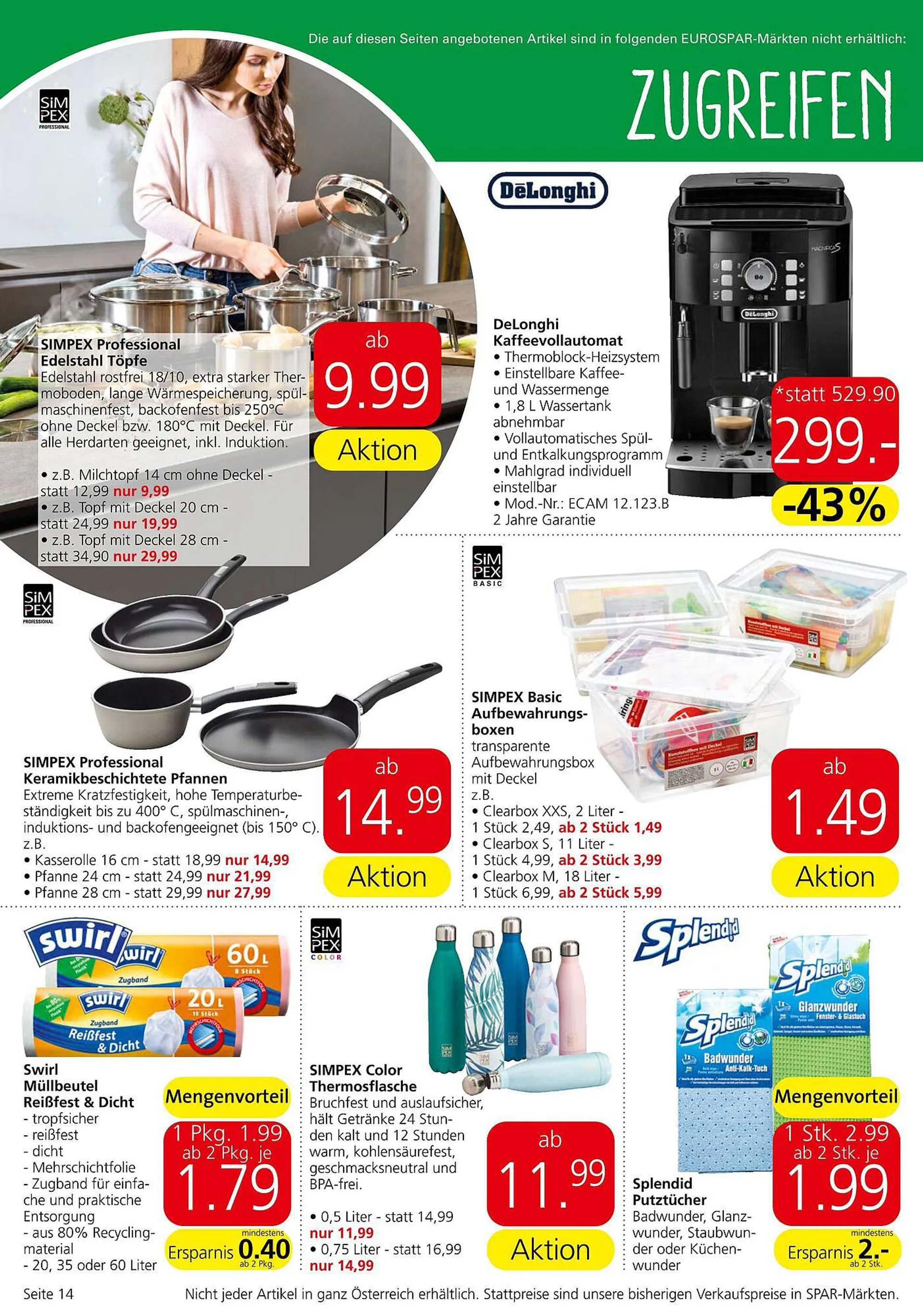 Eurospar Flugblatt von 14. September bis 27. September 2023 - Flugblätt seite  14