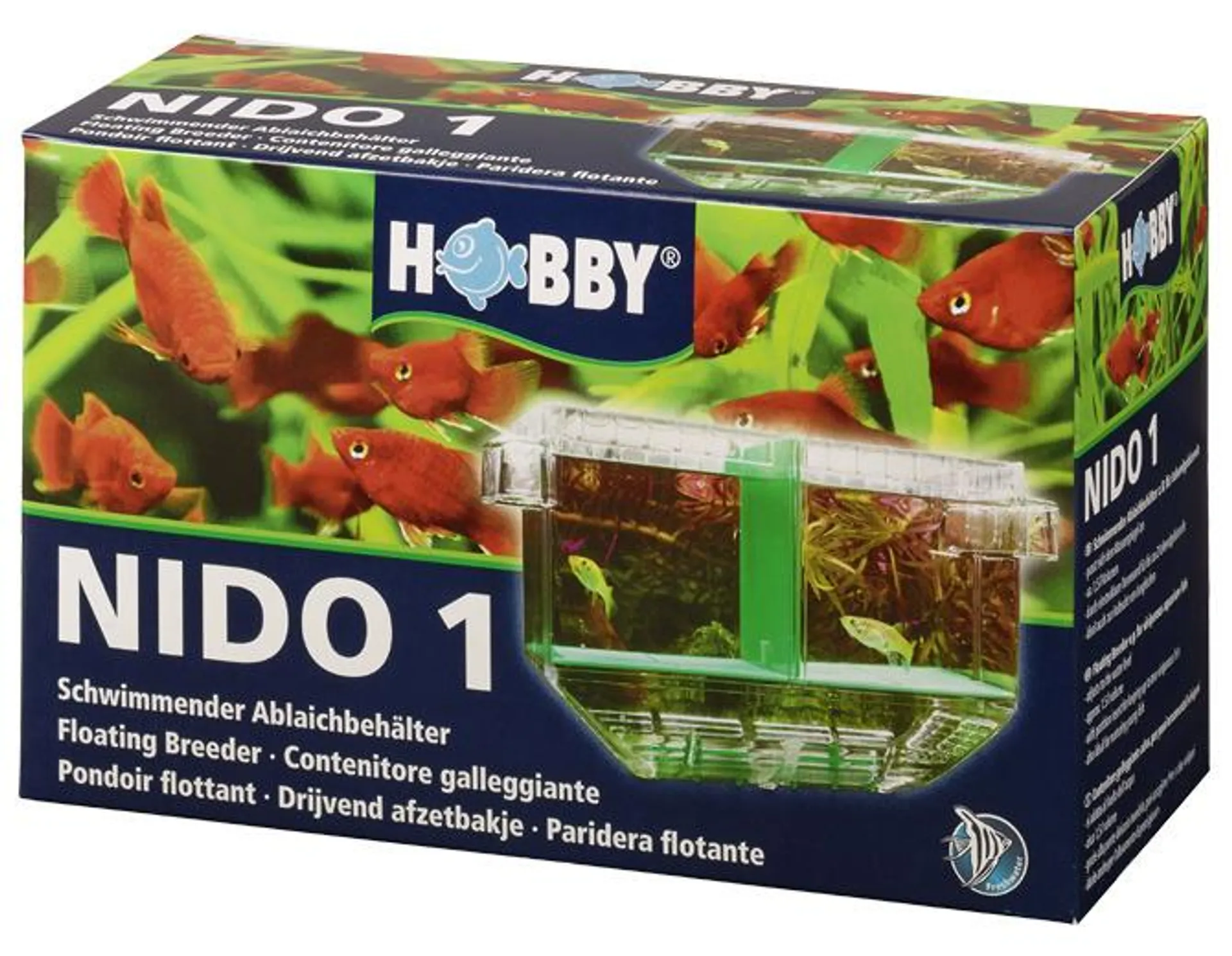 Hobby Nido 1 Schwimmender Ablaichbehälter Aquarium Zubehör 19,5 x 11 x 19 cm