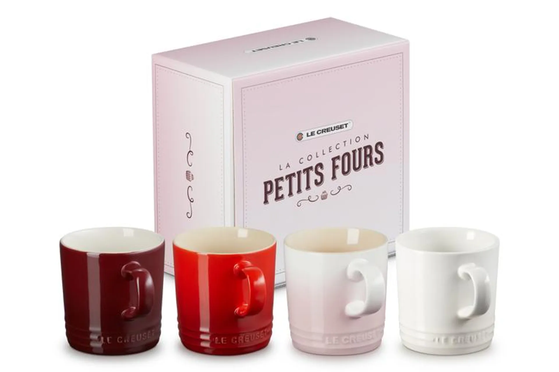 4er-Set Becher Petits Fours aus Steinzeug