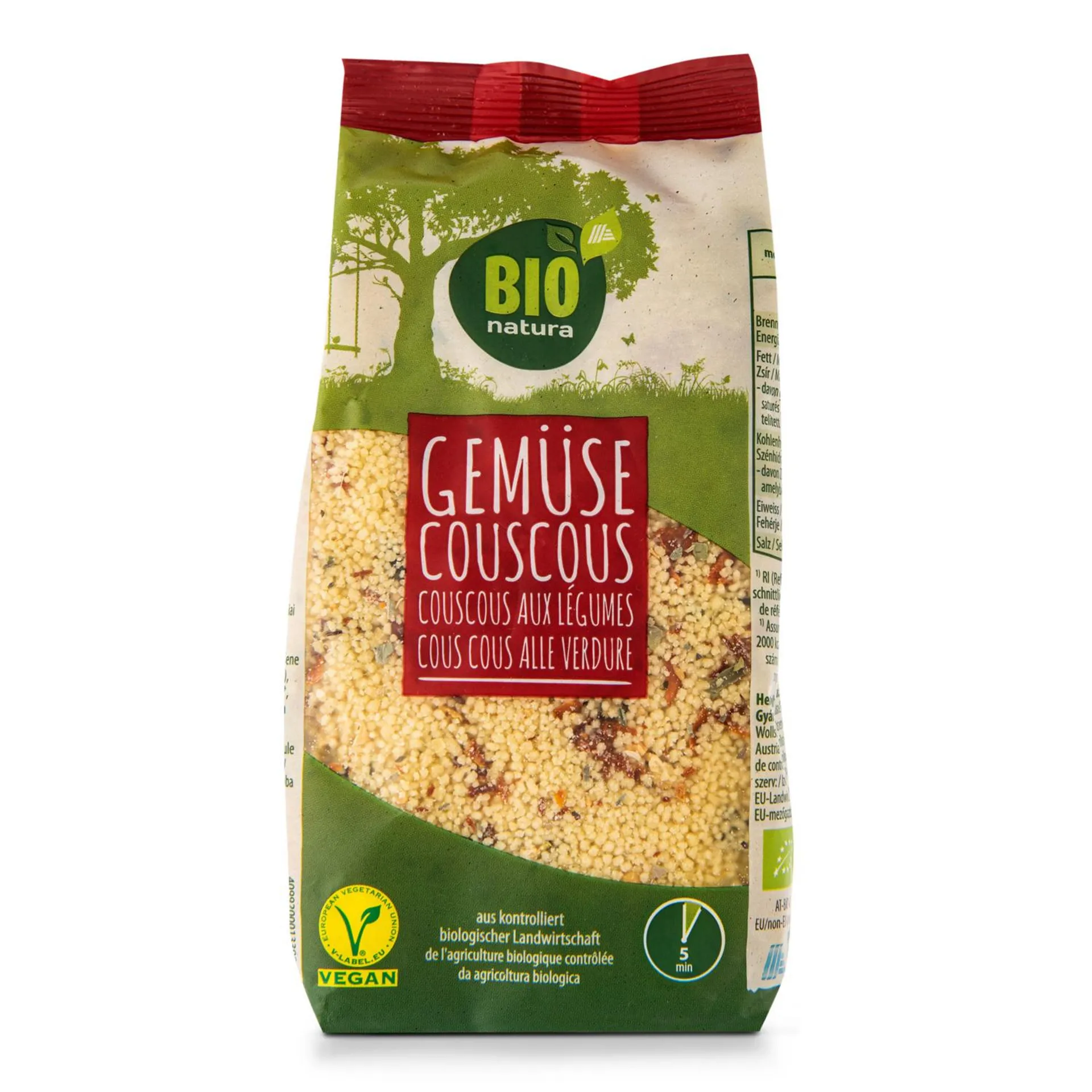 BIO NATURA BIO vegetarisches Gericht, Gemüsecouscous