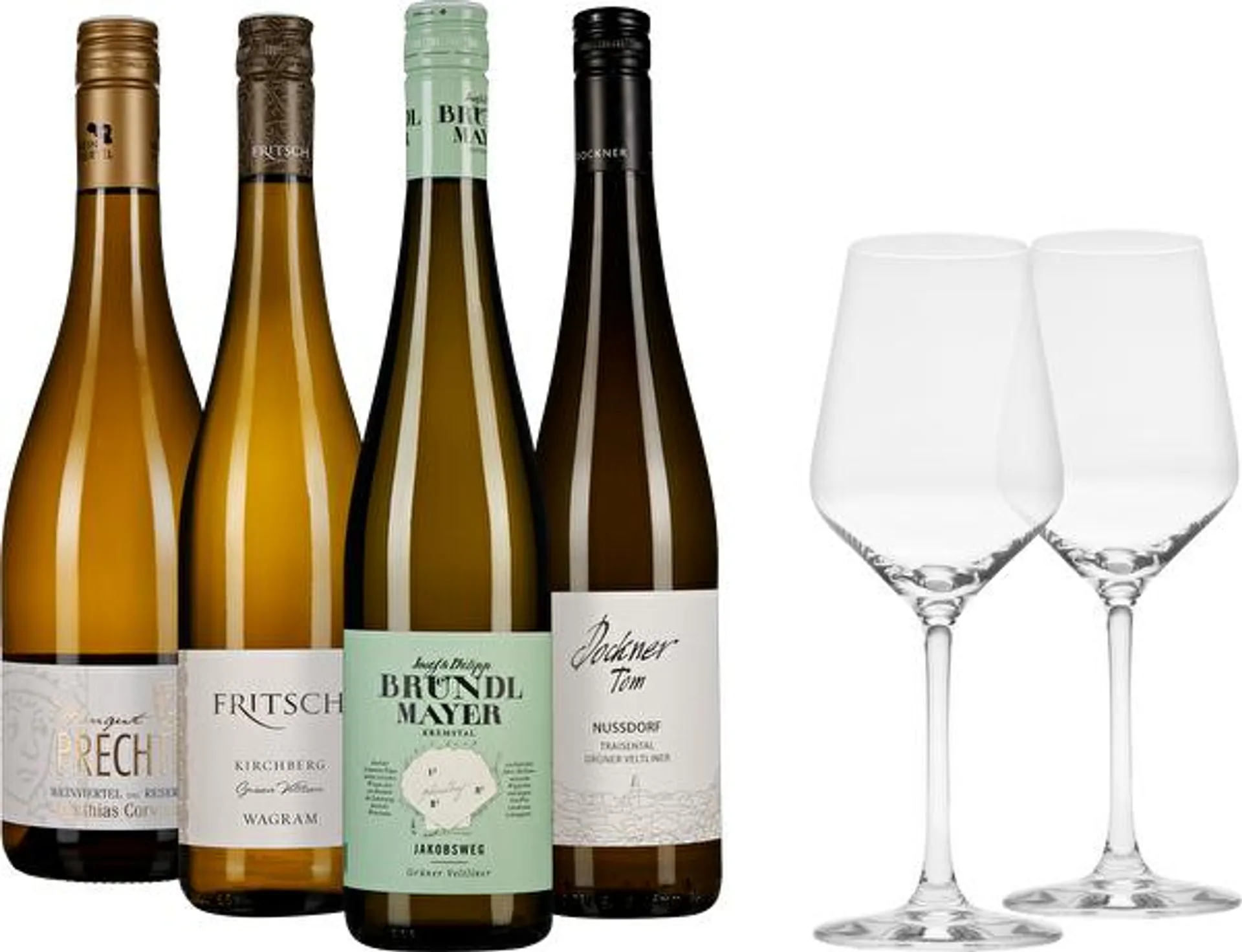 Grüner Veltliner Probierpaket + 2 Gläser gratis