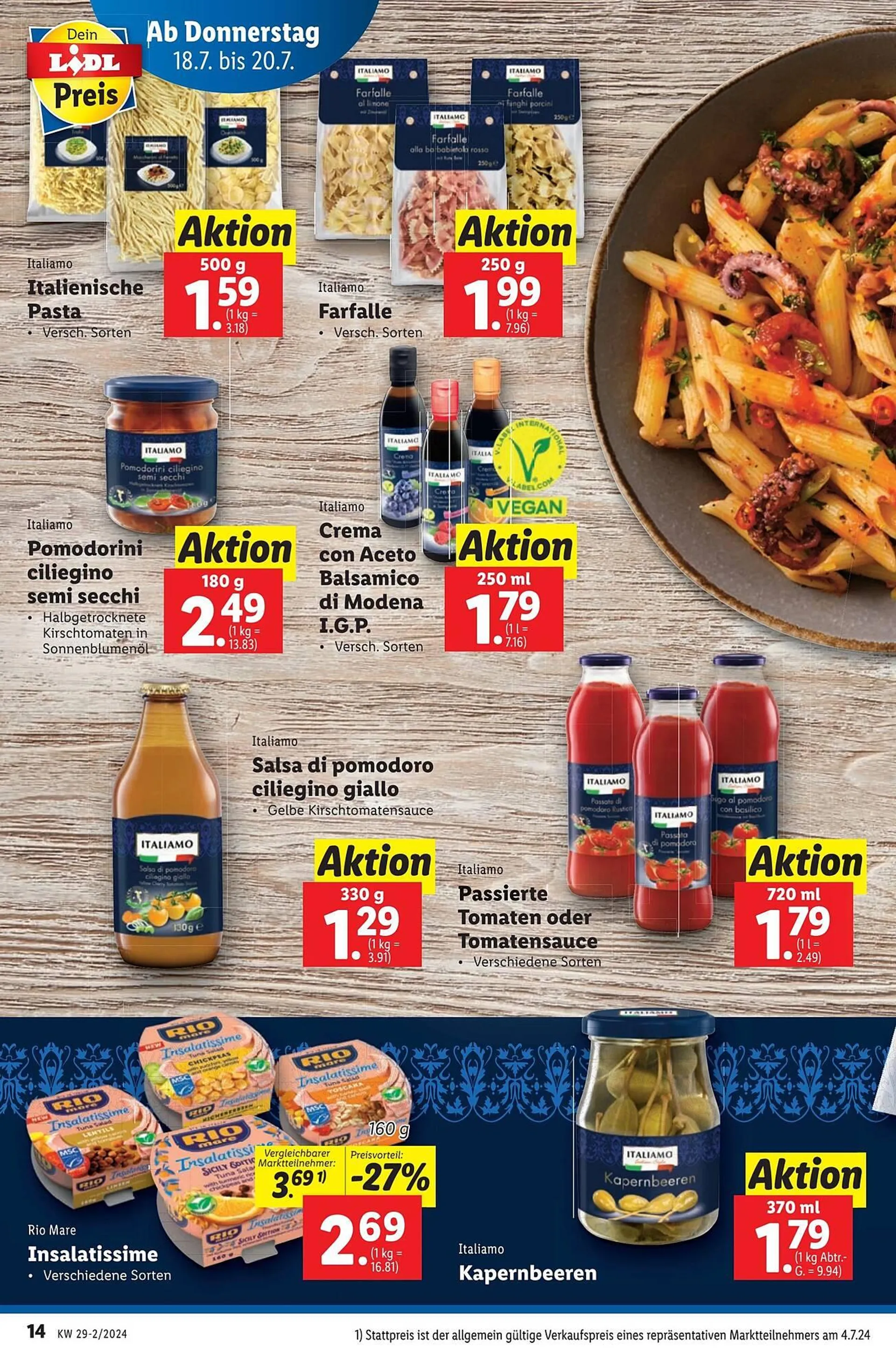 Lidl Flugblatt von 18. Juli bis 24. Juli 2024 - Flugblätt seite  14