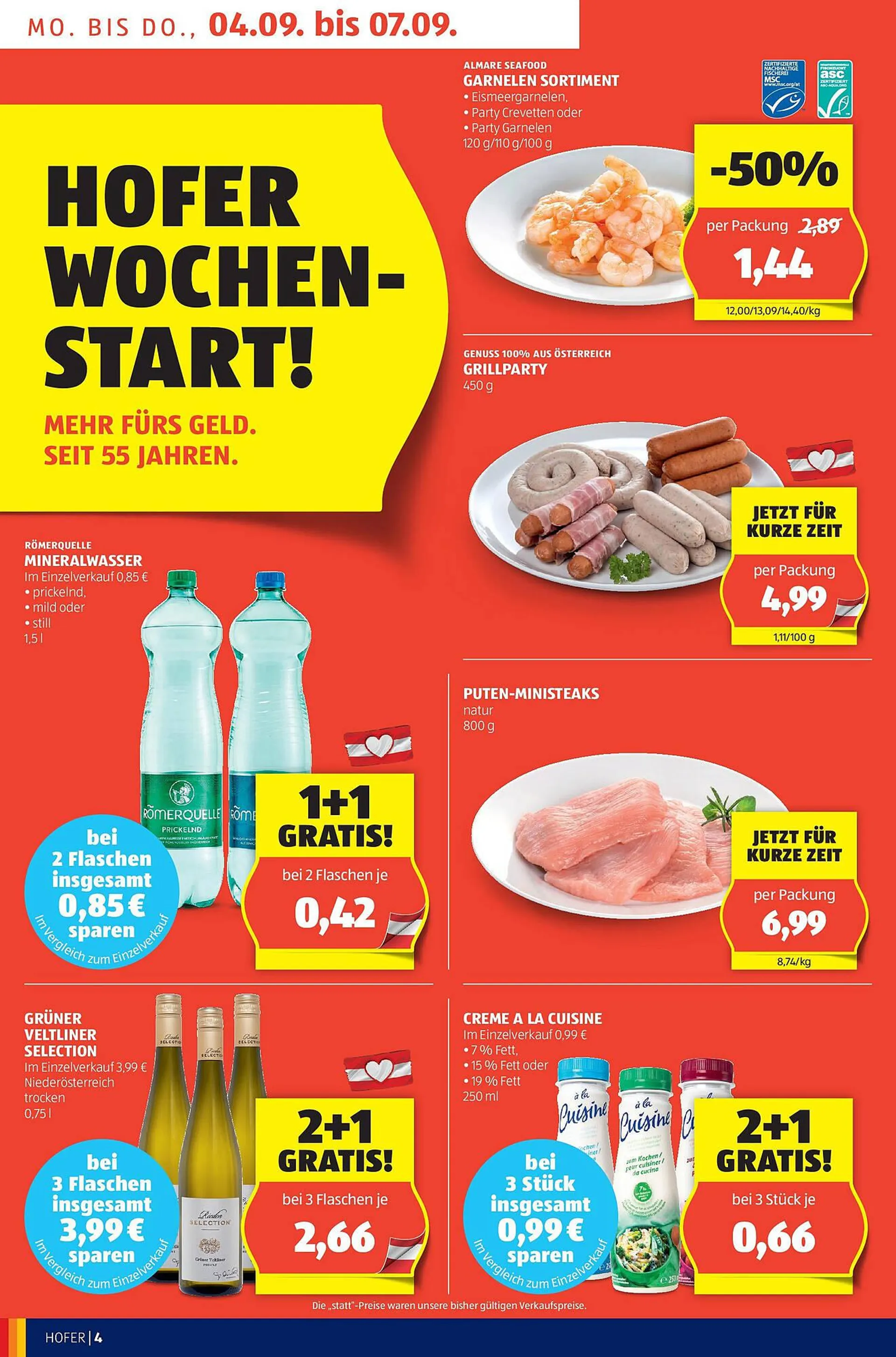 Hofer Flugblatt von 1. September bis 7. September 2023 - Flugblätt seite  4