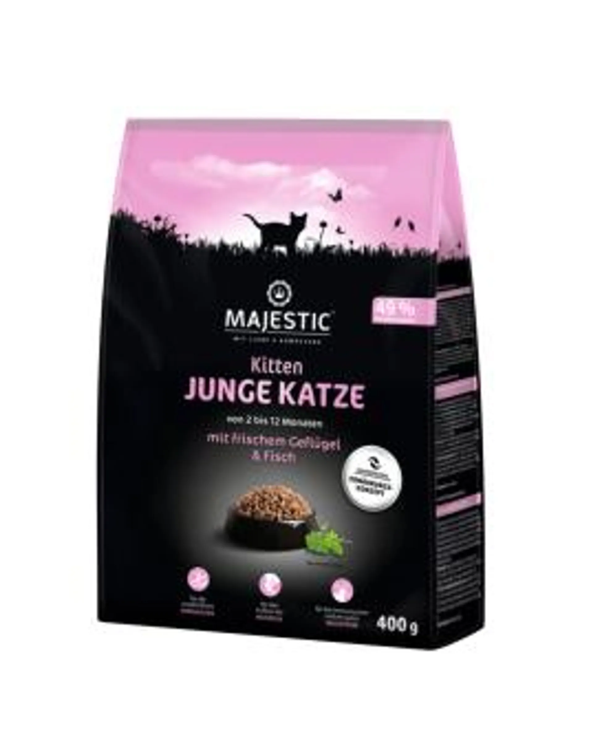 MAJESTIC Kitten 400g mit frischem Geflügel und Fisch