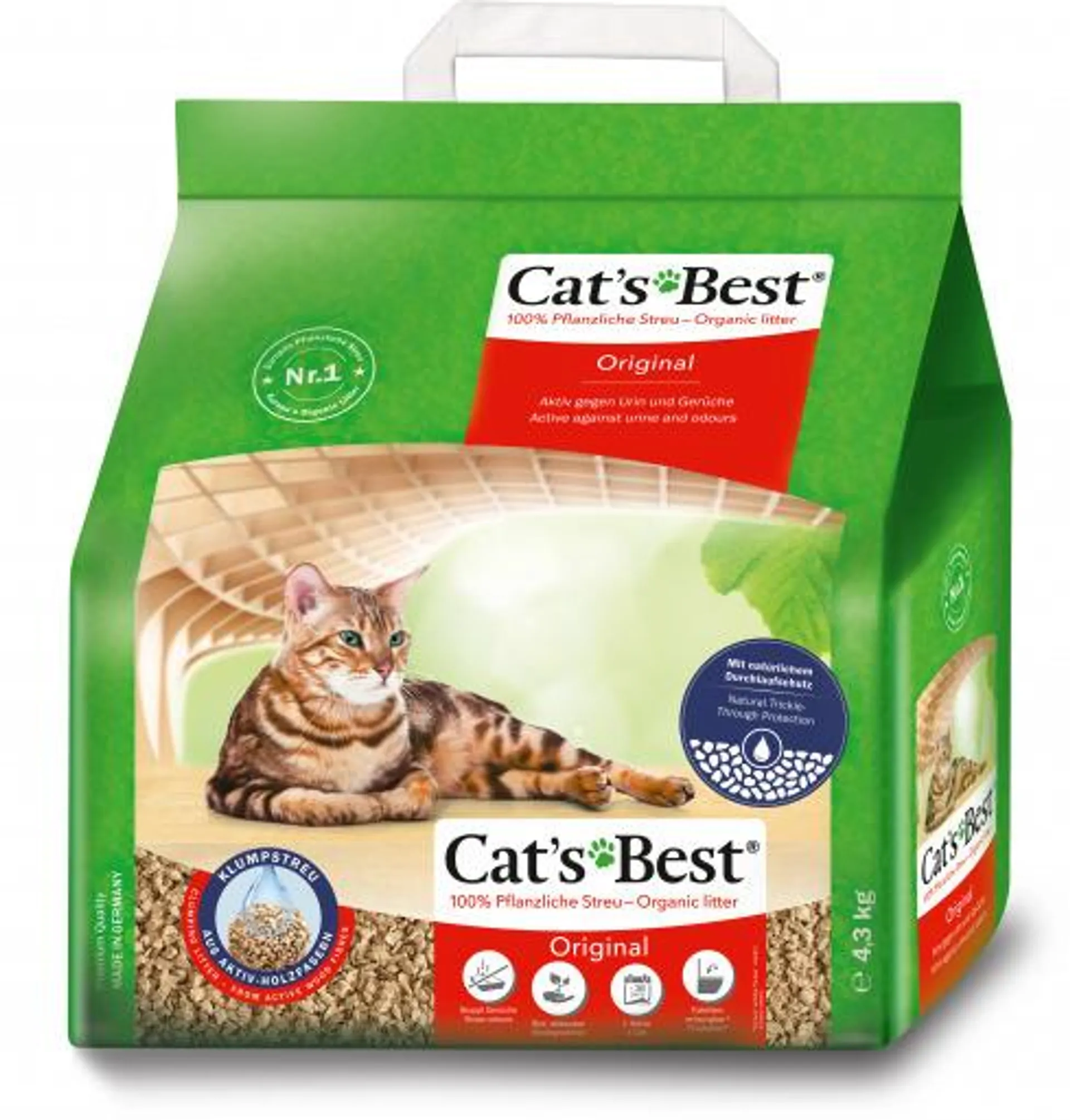 Cat's Best Original Katzenstreu 4,3 kg