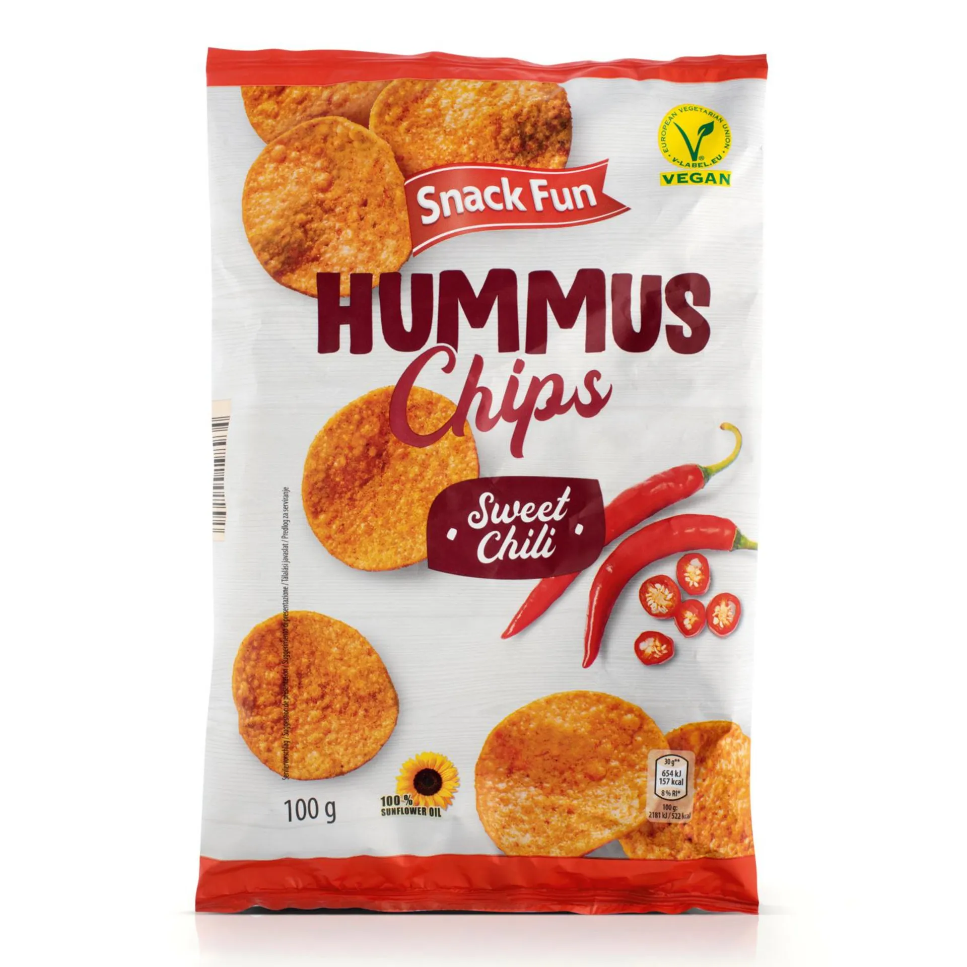 SNACK FUN Hummus Chips, Sweet Chili