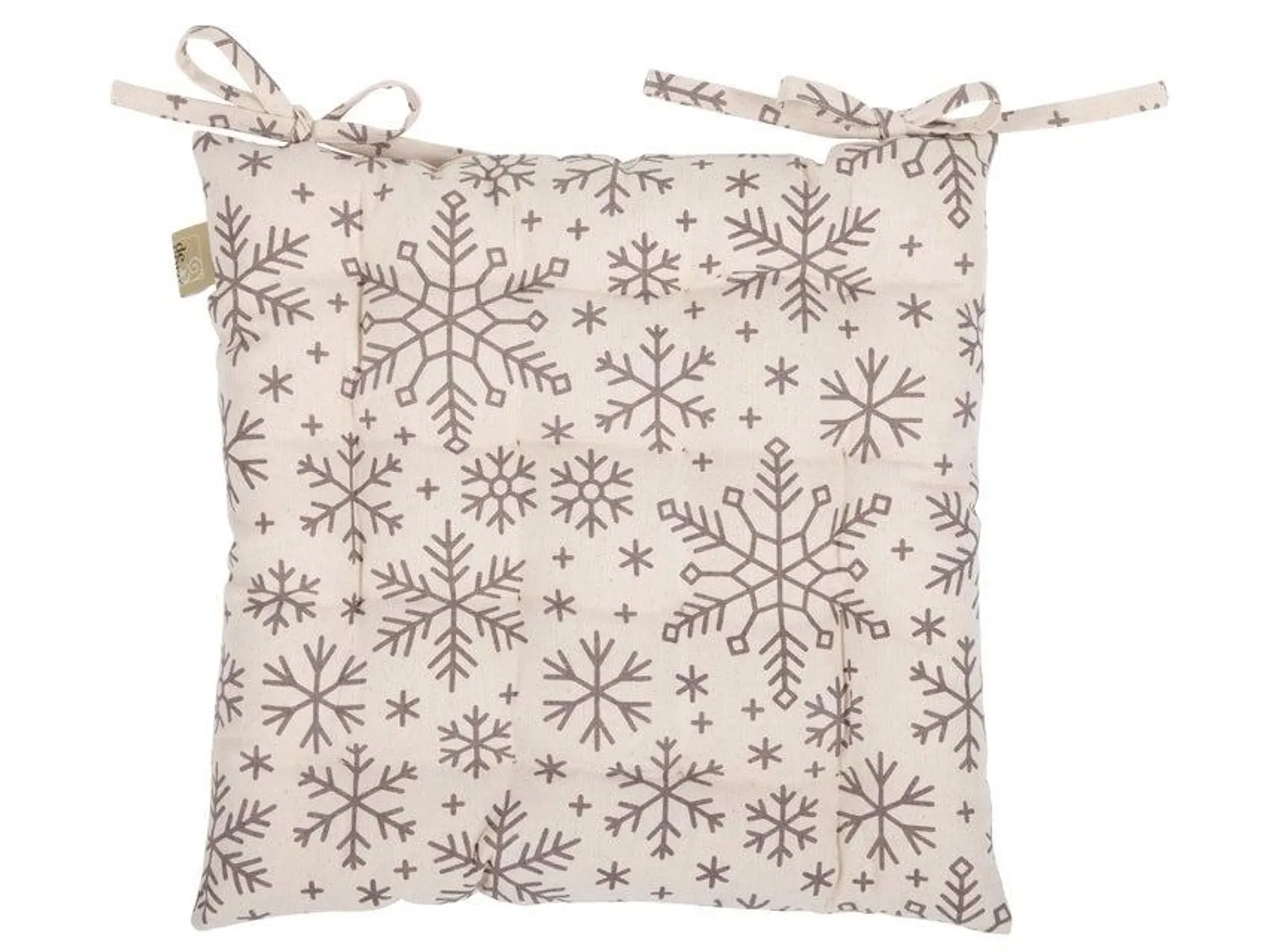 Sitzkissen Nature Snowflake - 40/4/40 cm