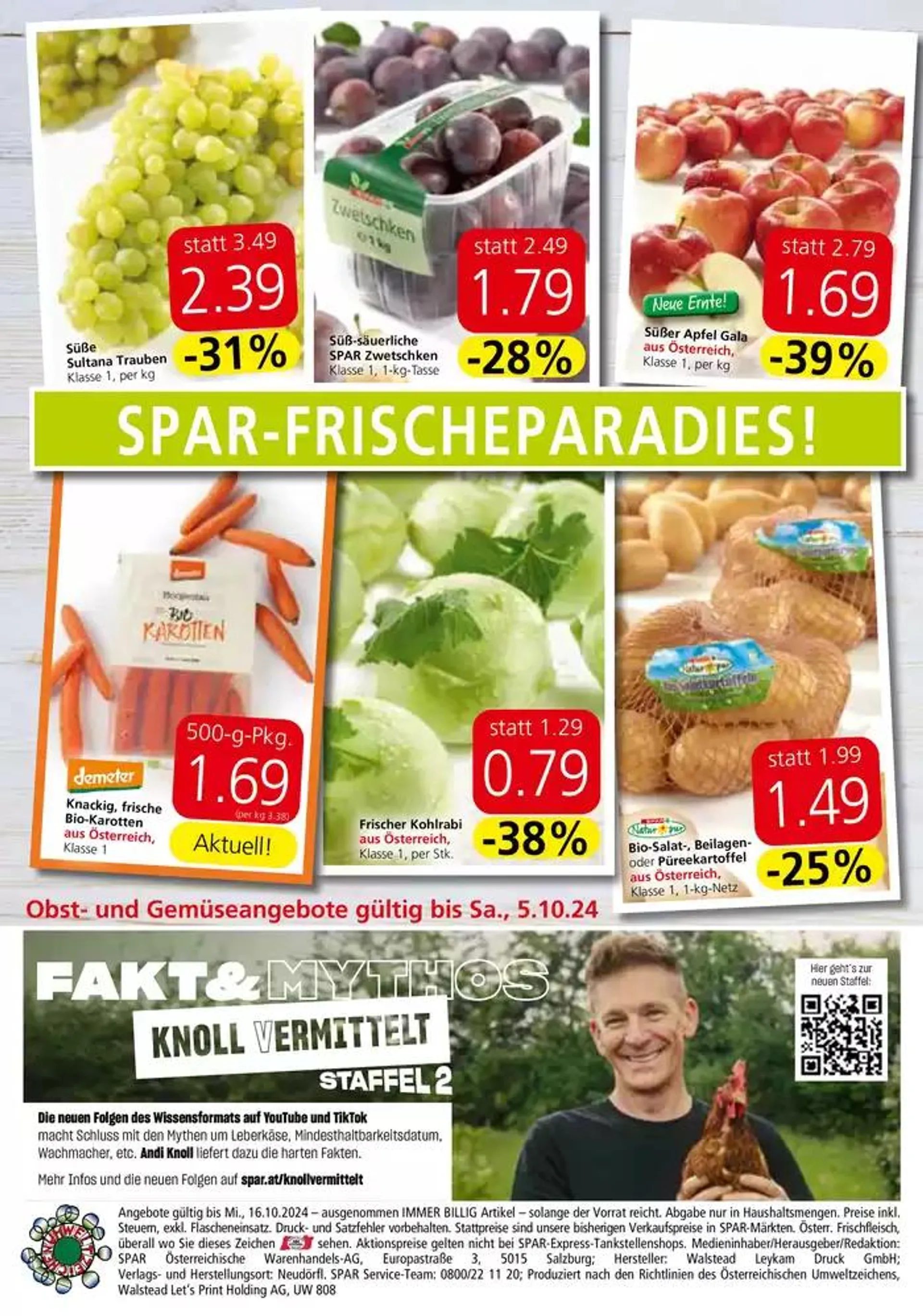 Aktuelle Deals und Angebote von 2. Oktober bis 16. Oktober 2024 - Flugblätt seite  20